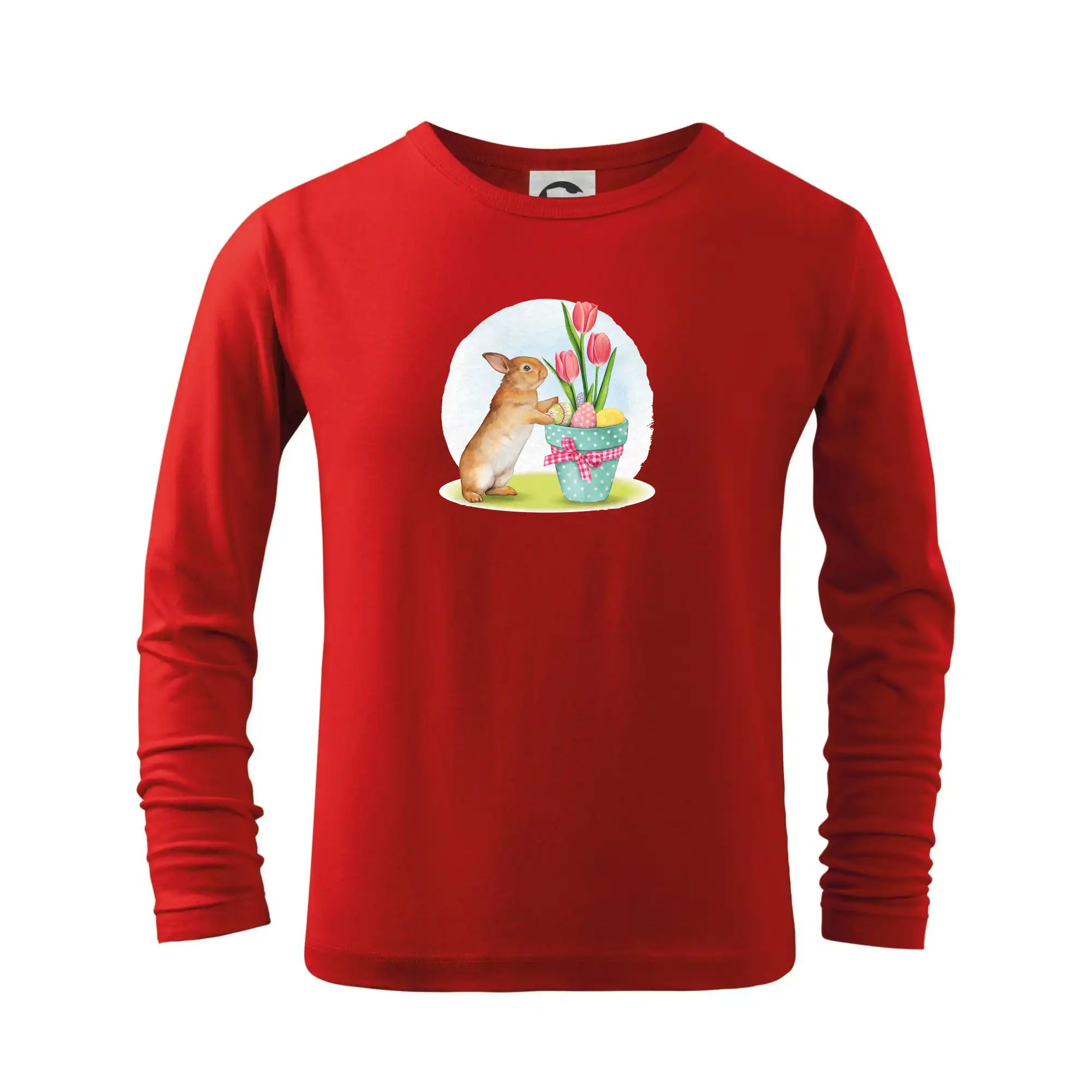 Velikonoční zajíček tulipány