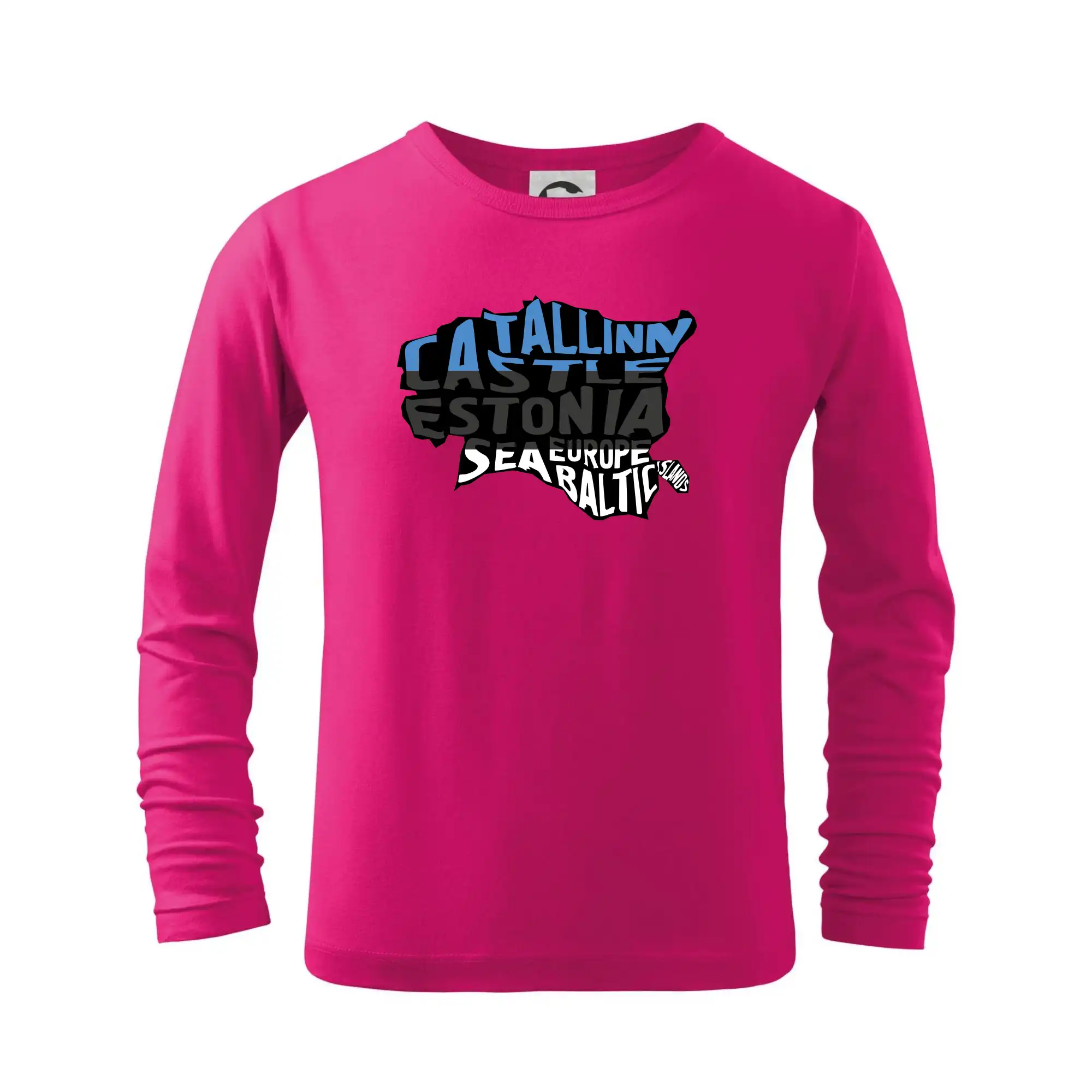 Ostatné mestá / miesta - Mapy - názvy miest - Estónsko - Tričko detské Long Sleeve