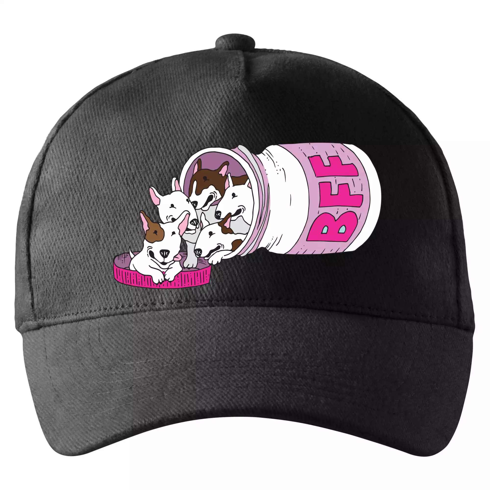 Bullterrier Friends Forever růžové (Pecka design)