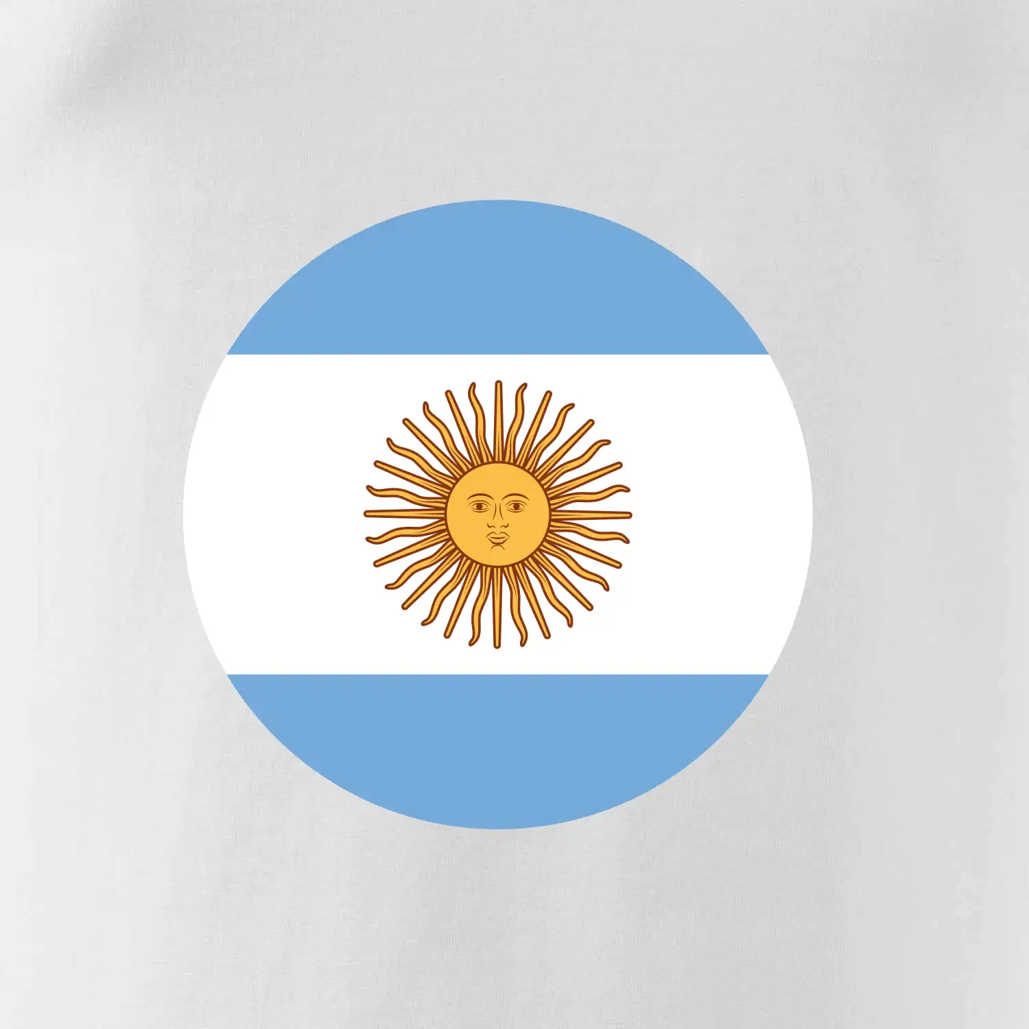 Argentina vlajka kulatá