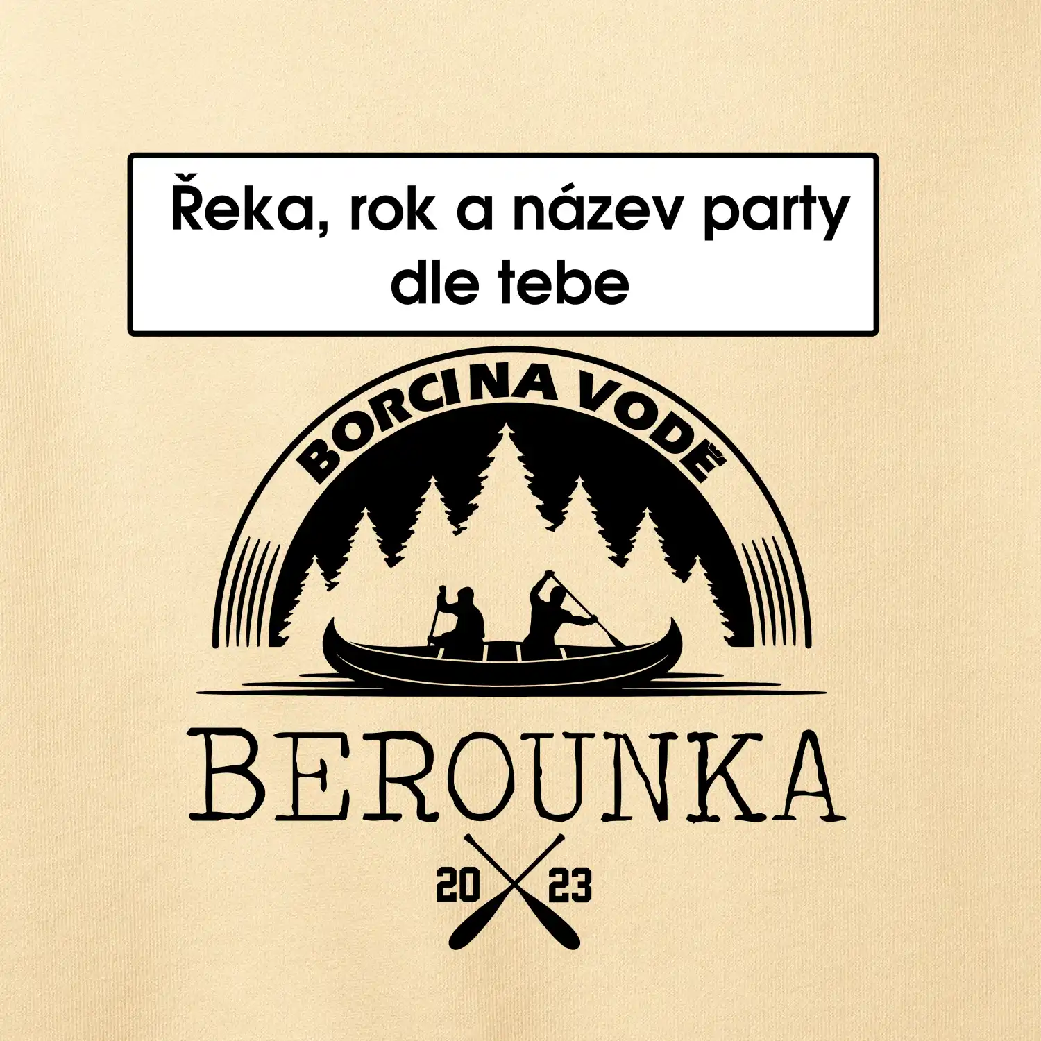 Na vodu - Kanoe les (vlastní nápis)