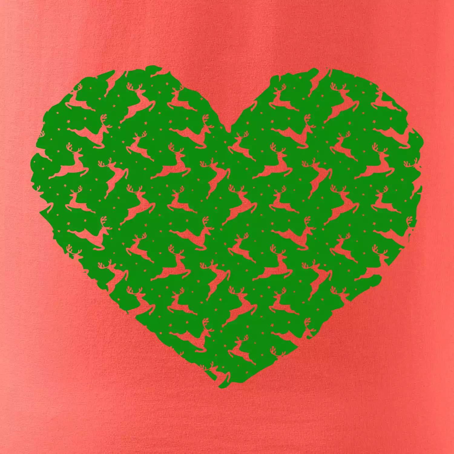 Vánoční jeleni v srdci