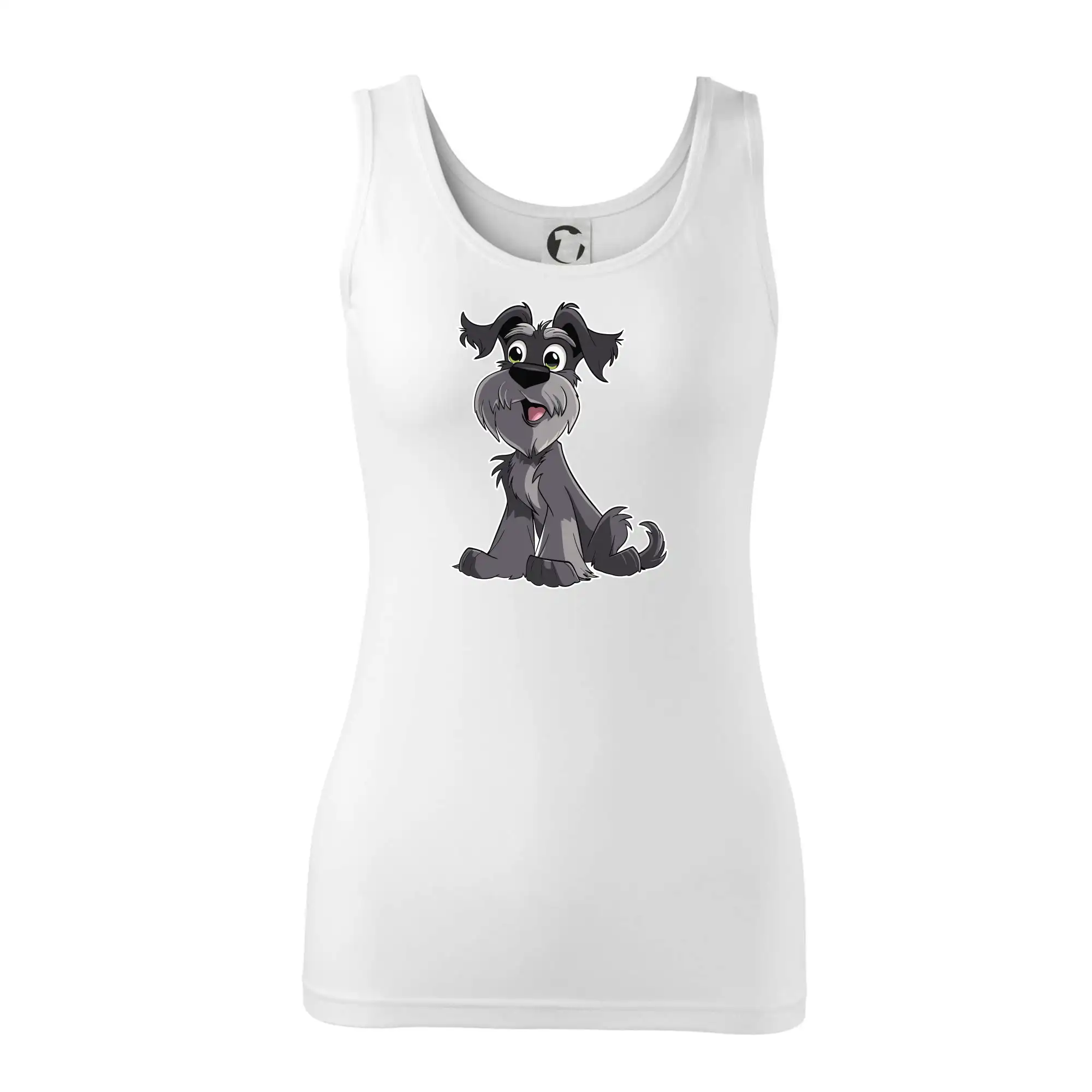 Knírač kreslený sedící