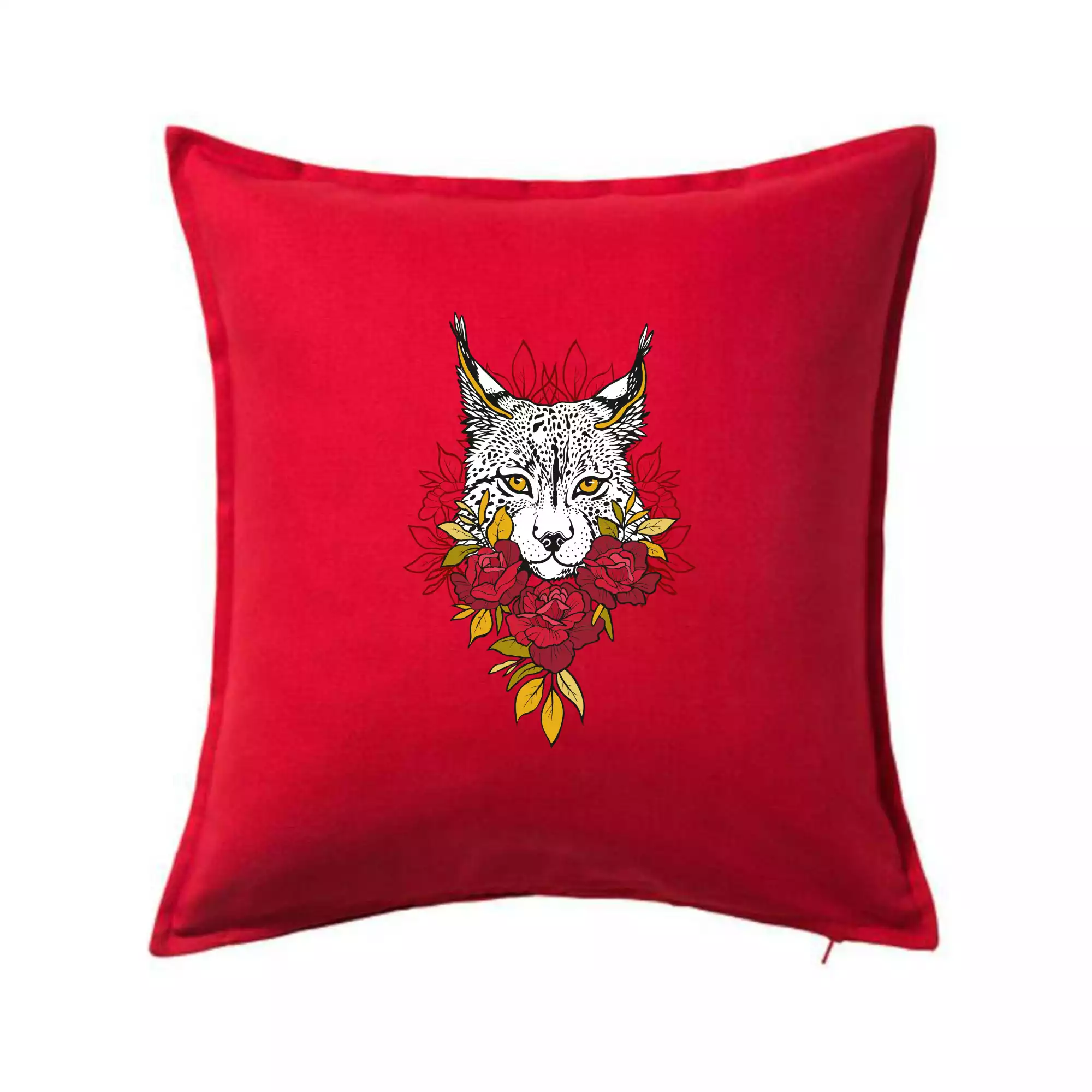 Rys s červenými ružami (Pecka design)