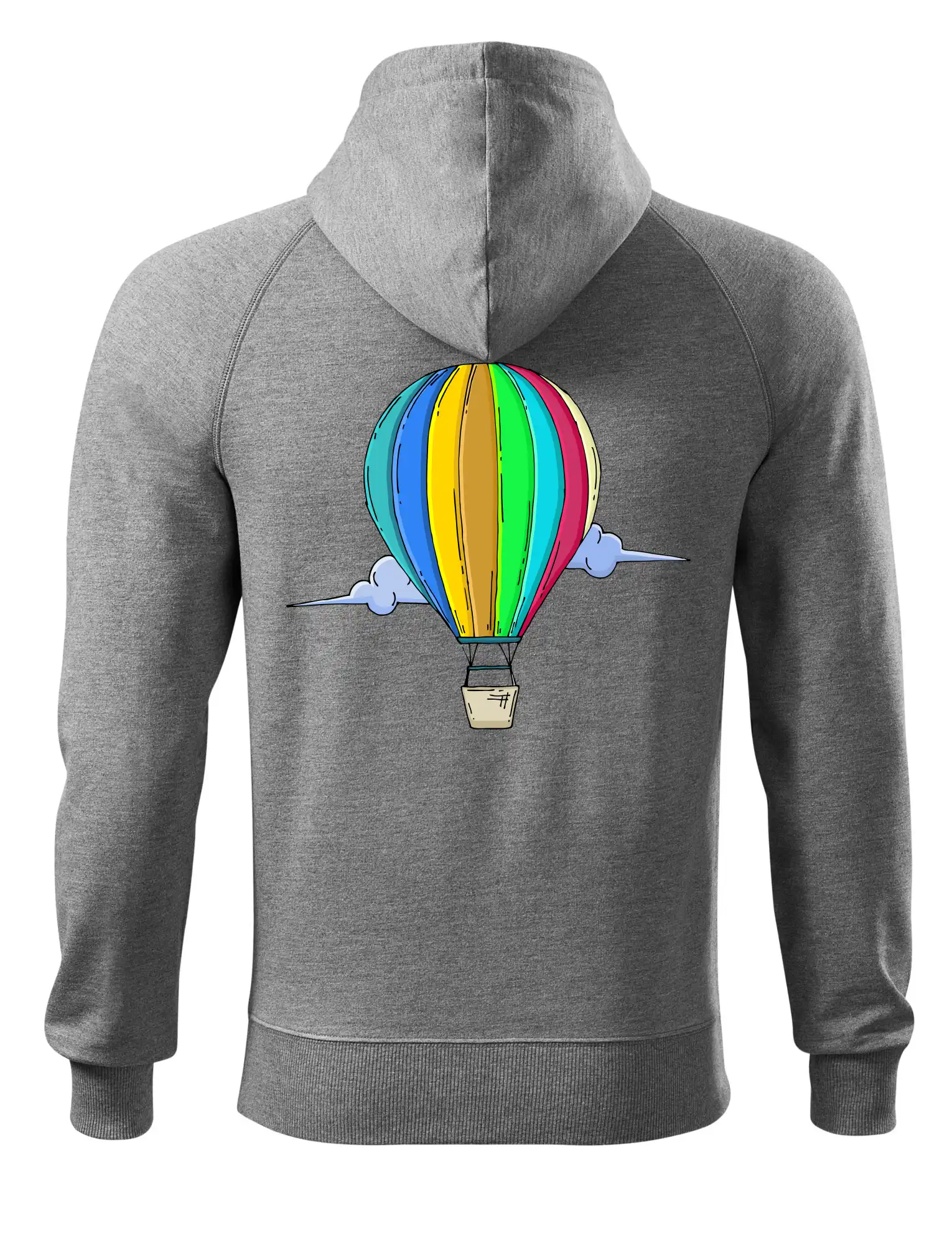 Horkovzdušný balon v oblacích