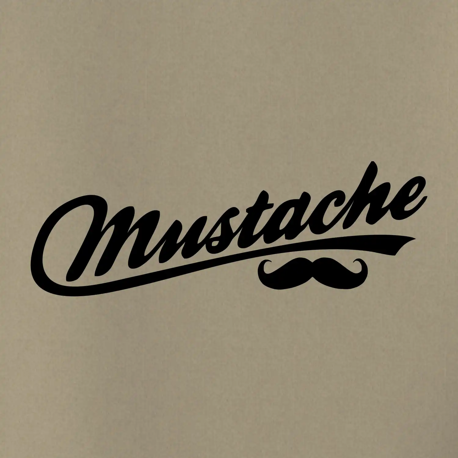Mustache - nápis