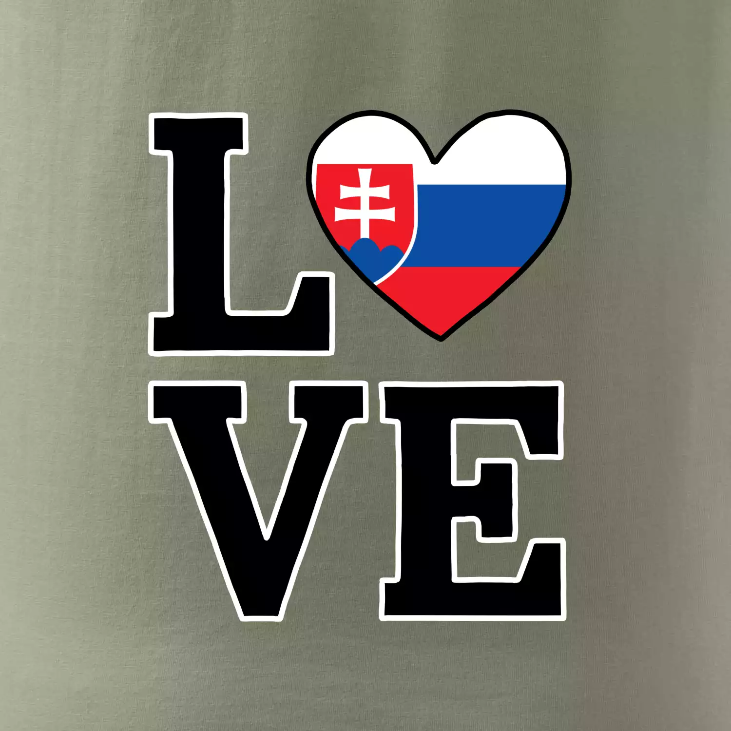 Love Slovenská vlajka