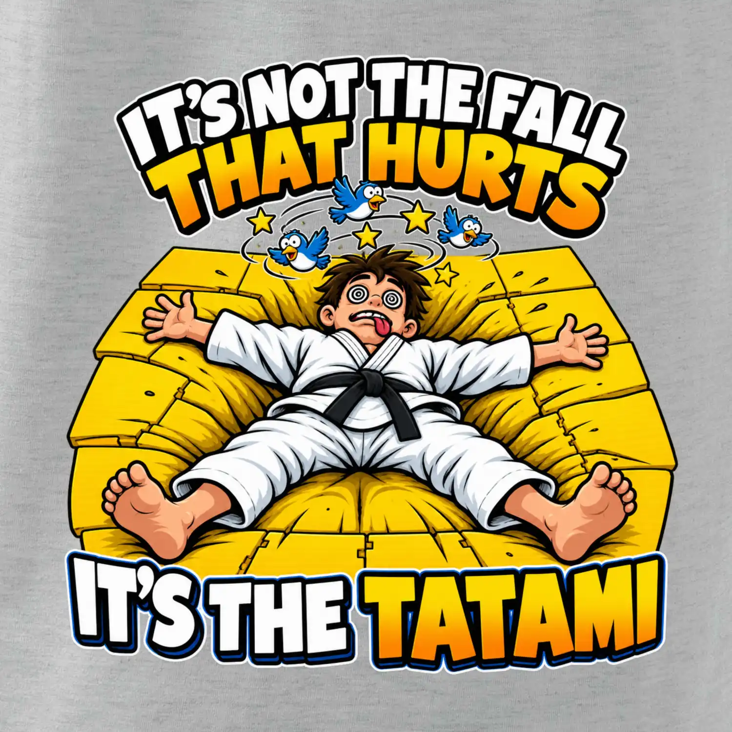 Pád bolí tatami judo