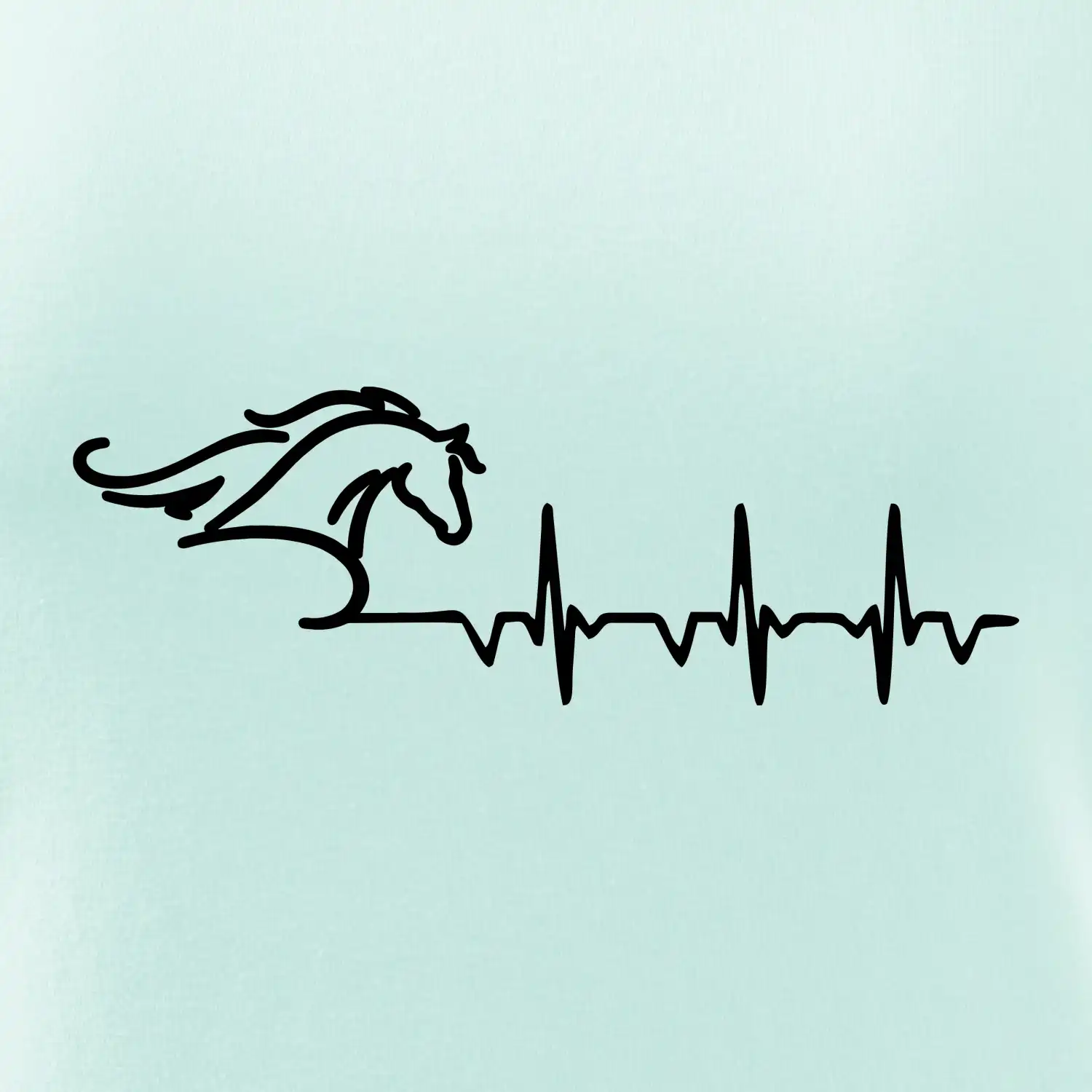 Hlava koně EKG