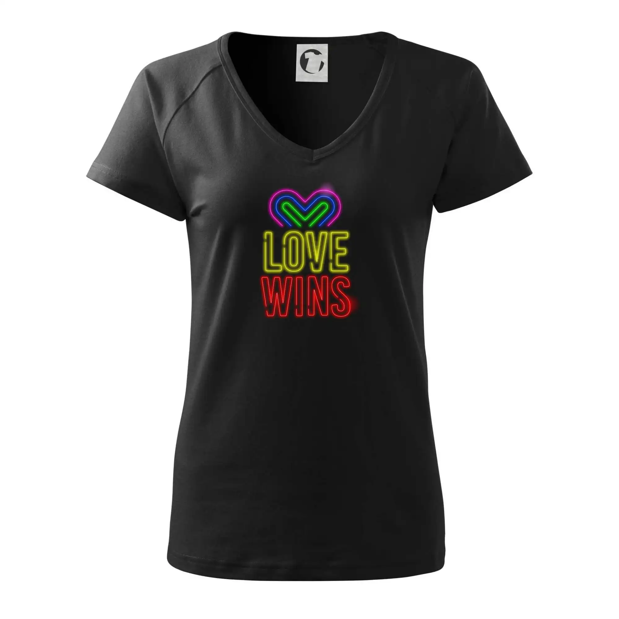 Neon sign love wins