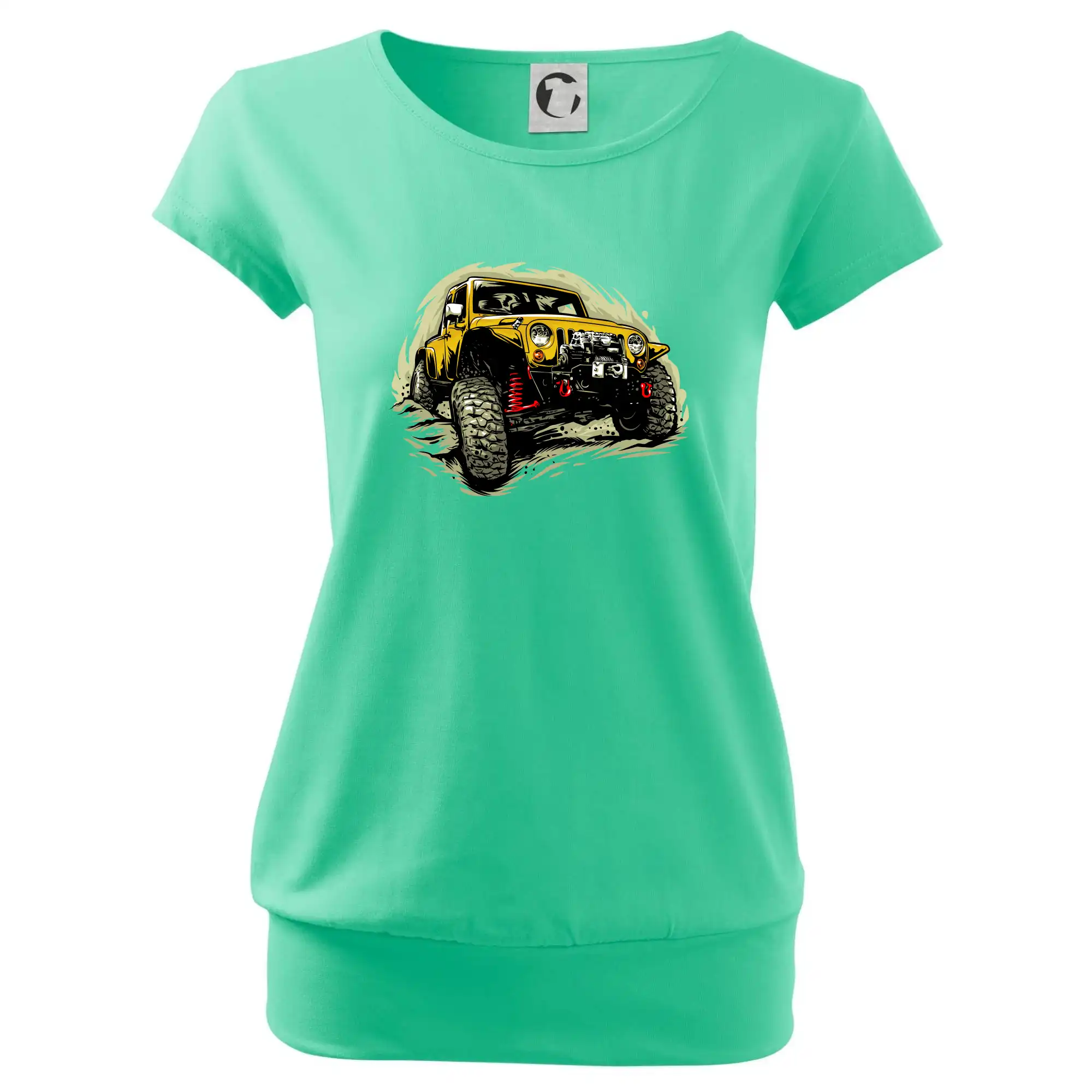 Žlutý offroad s navijákem