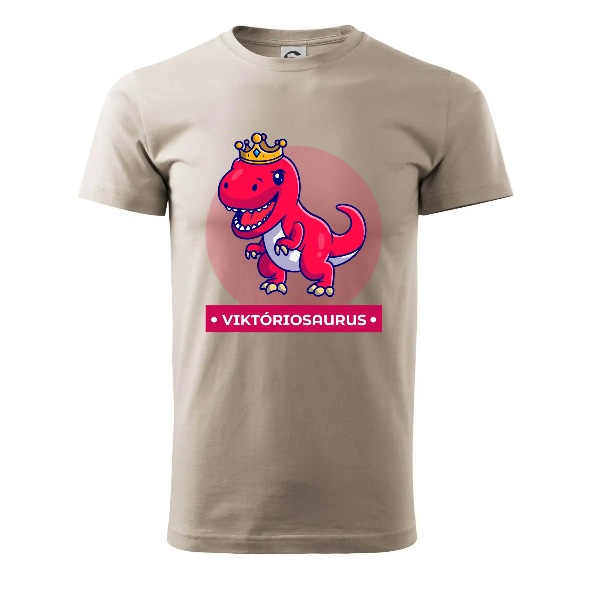 Detské tričká, mikiny a body s originálnymi potlačami | Veselé motívy pre chlapcov aj dievčatá - Dinosaurie mená - červený dinosaurus - Klasické pánske tričko vyššej gramáže