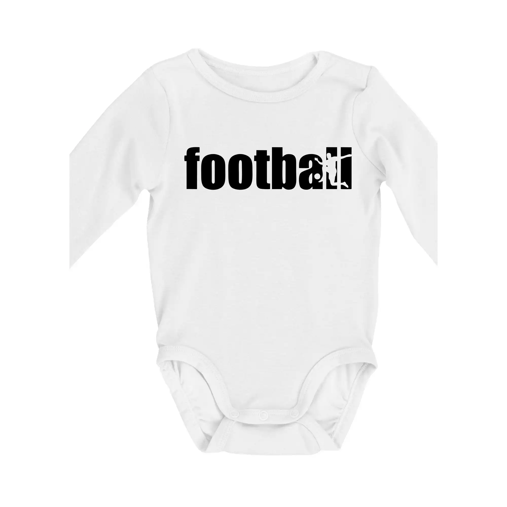 Tričká pre futbalistov - Football nápis - Body dojčenské s dlhým rukávom