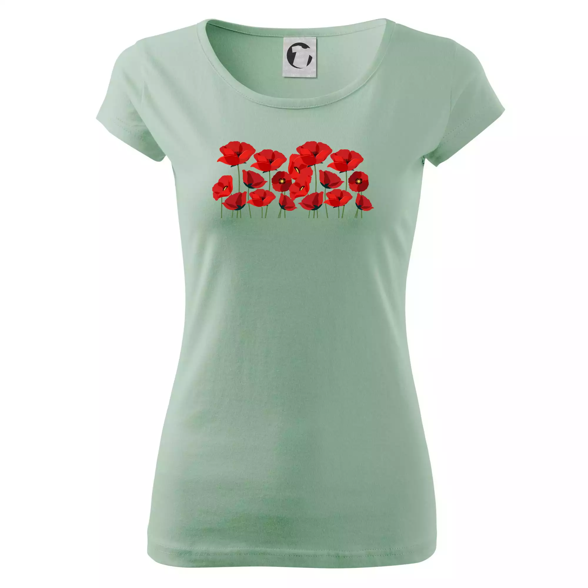 Vlčí mák v řadě