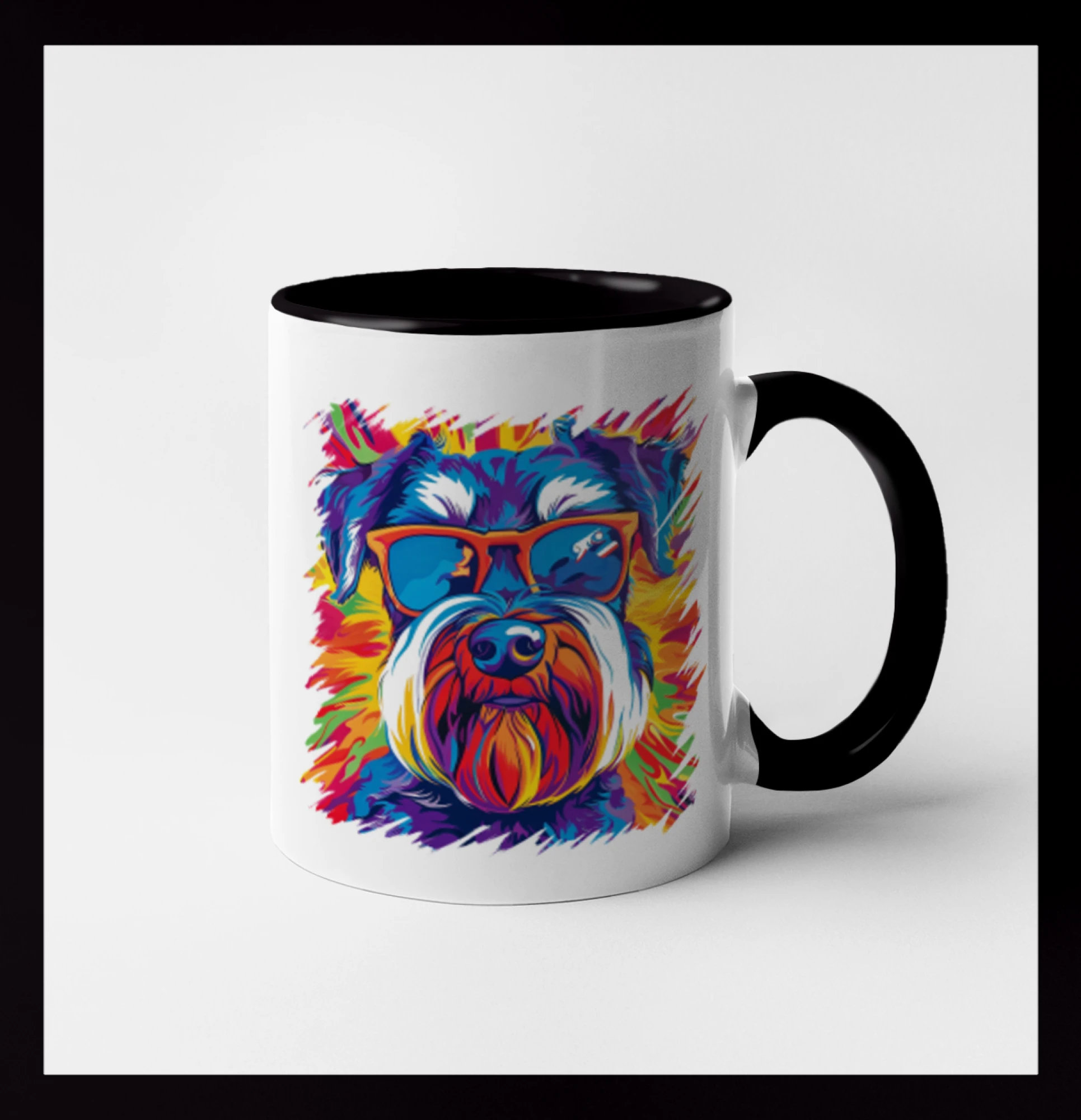 Knírač barevný styl 70s