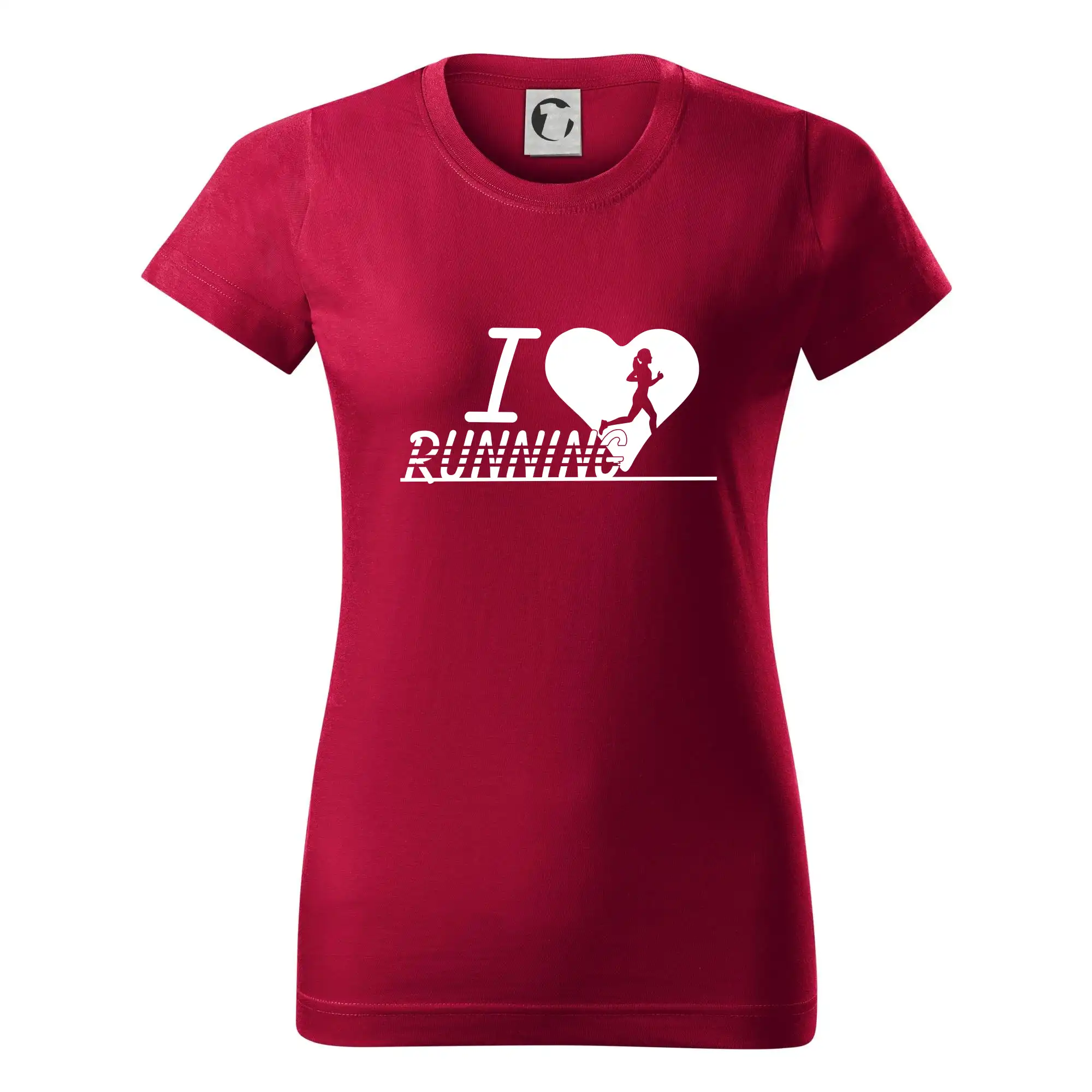 Tričká pre bežcov - I love running dievča - Dámske tričko basic - ľahko voľnejšie a dlhšie