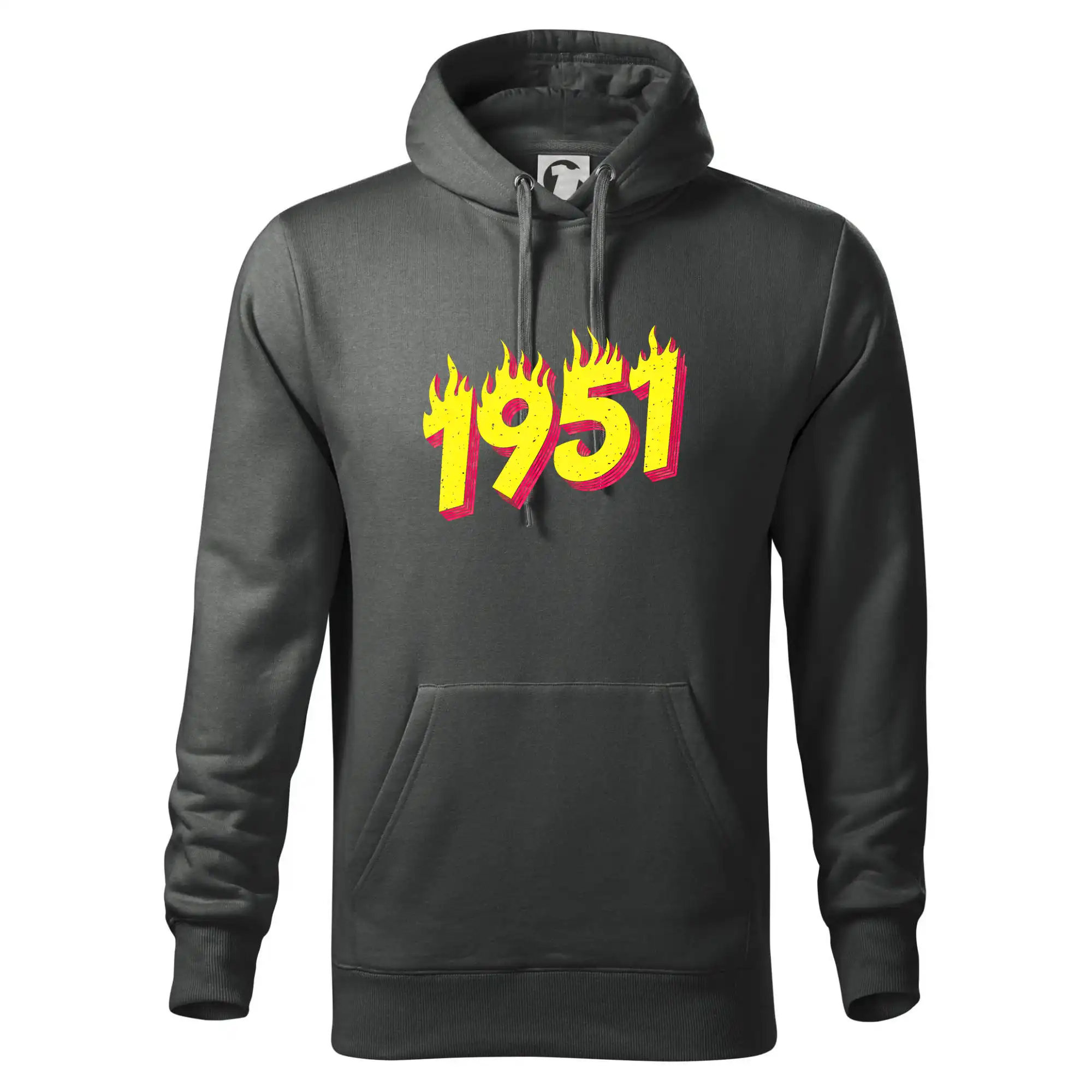 Trička s ročníkom 1951 - Narodeniny v ohni 1951 - Mikina pánska Cape s kapucňou