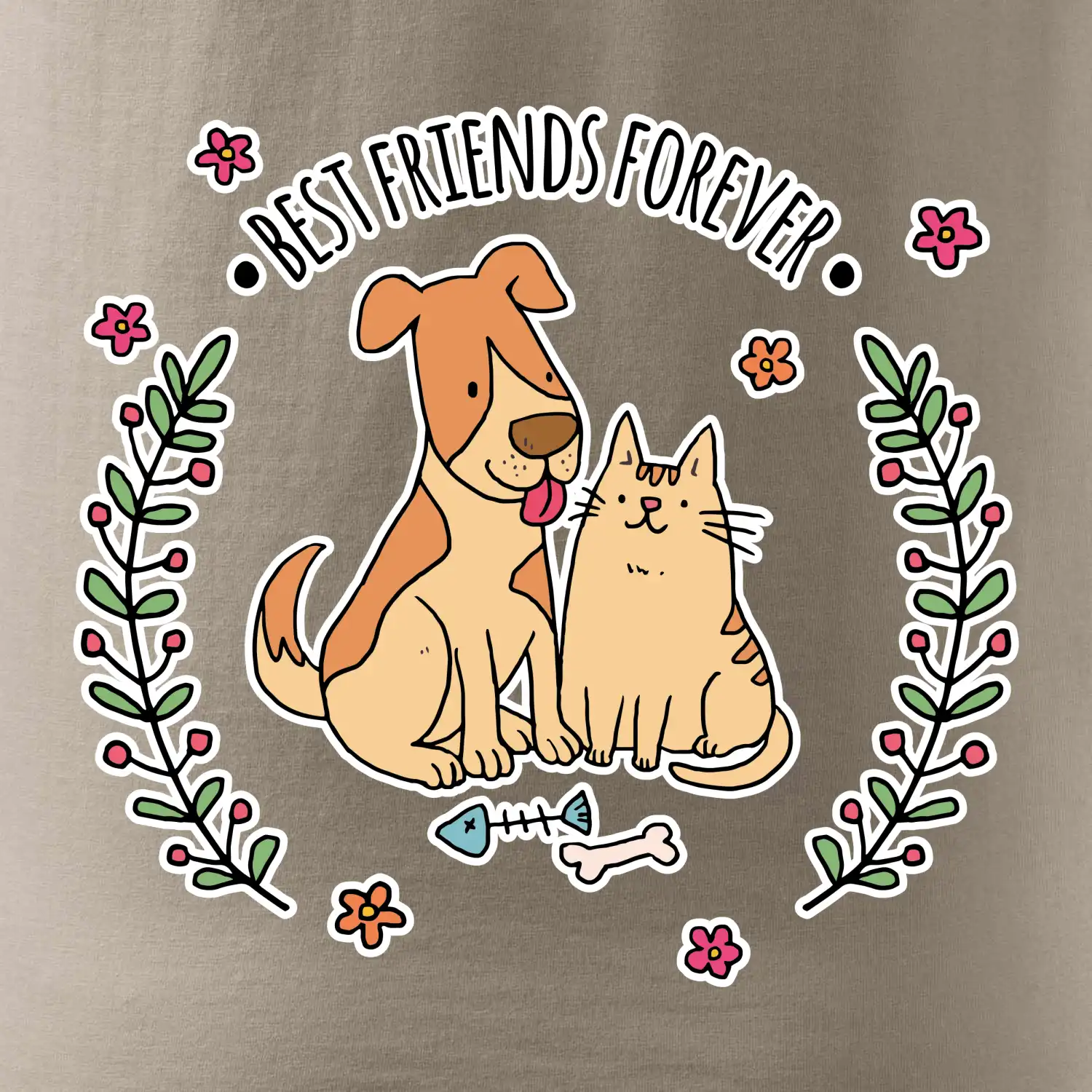 Kočka a pes best friends