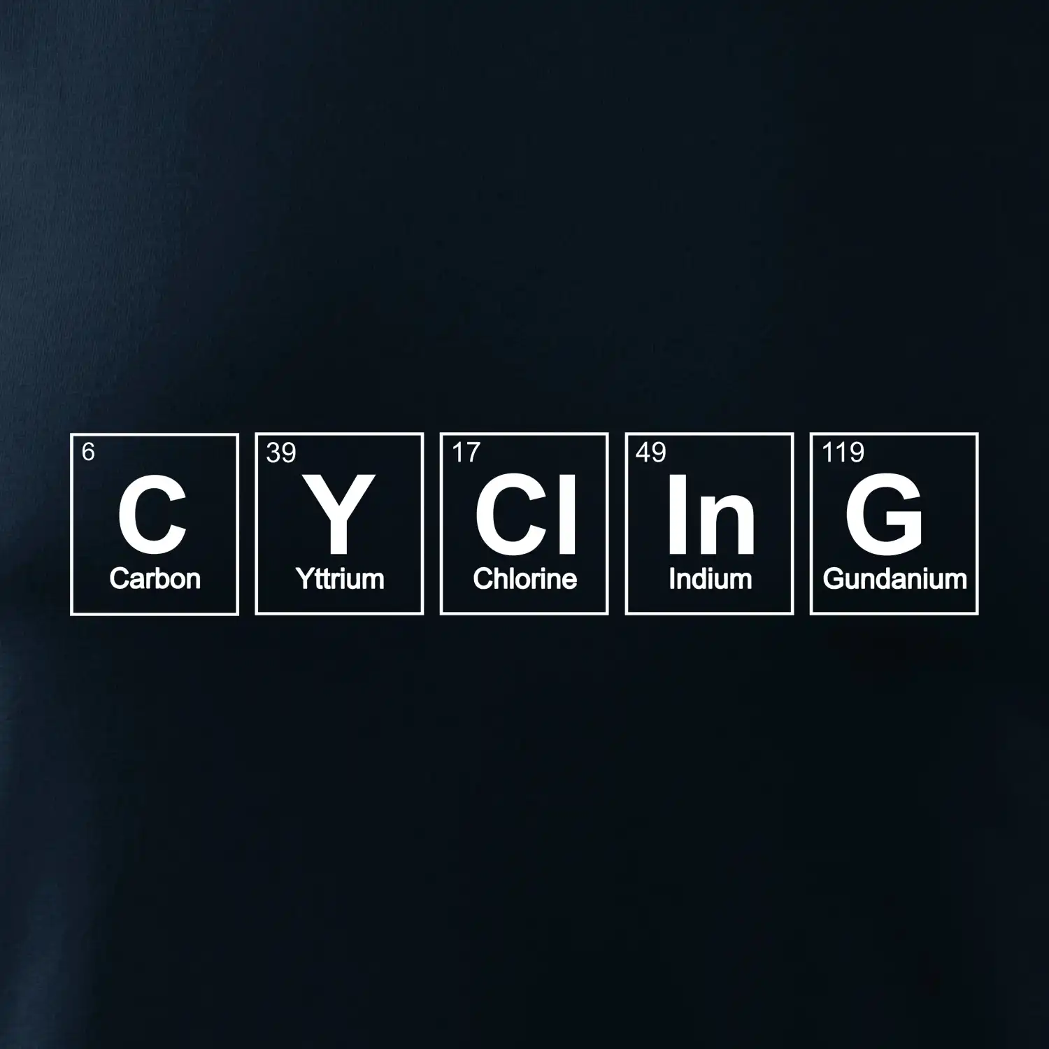 Cycling - periodická tabulka