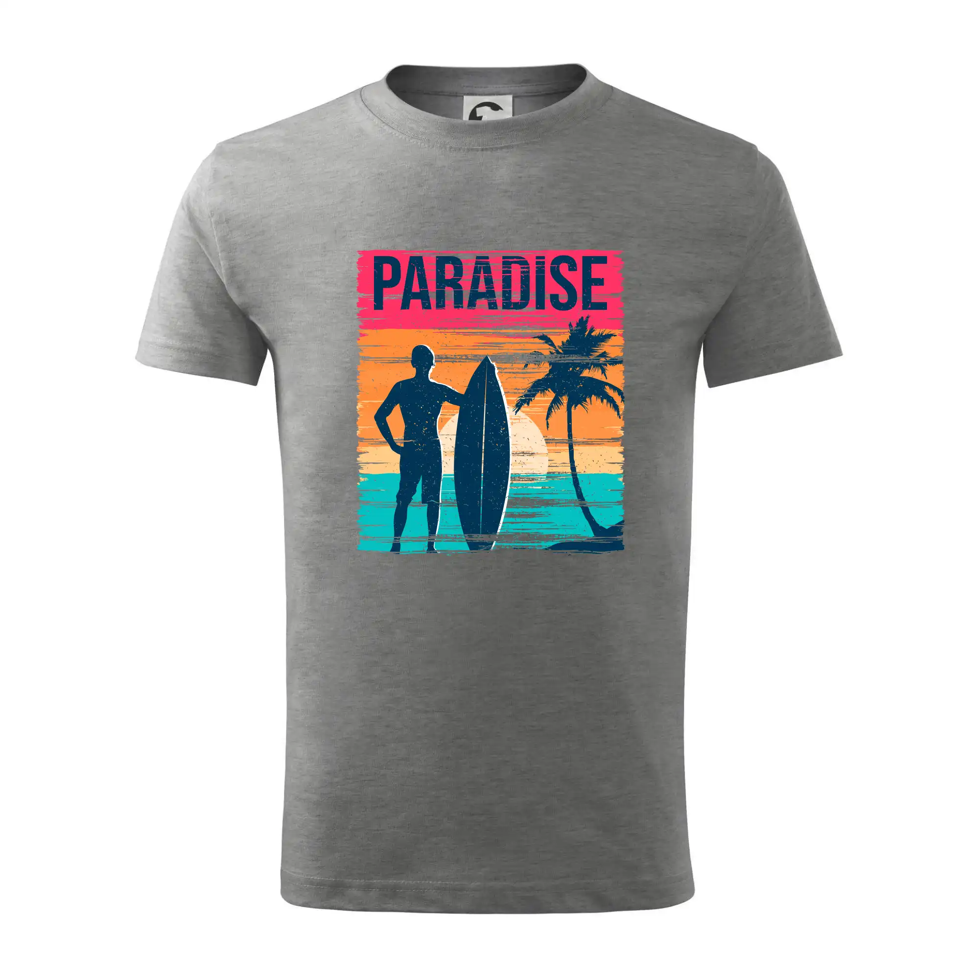 Ostatné mestá / miesta - Paradise - farebný štvorec - Tričko detské bavlnené