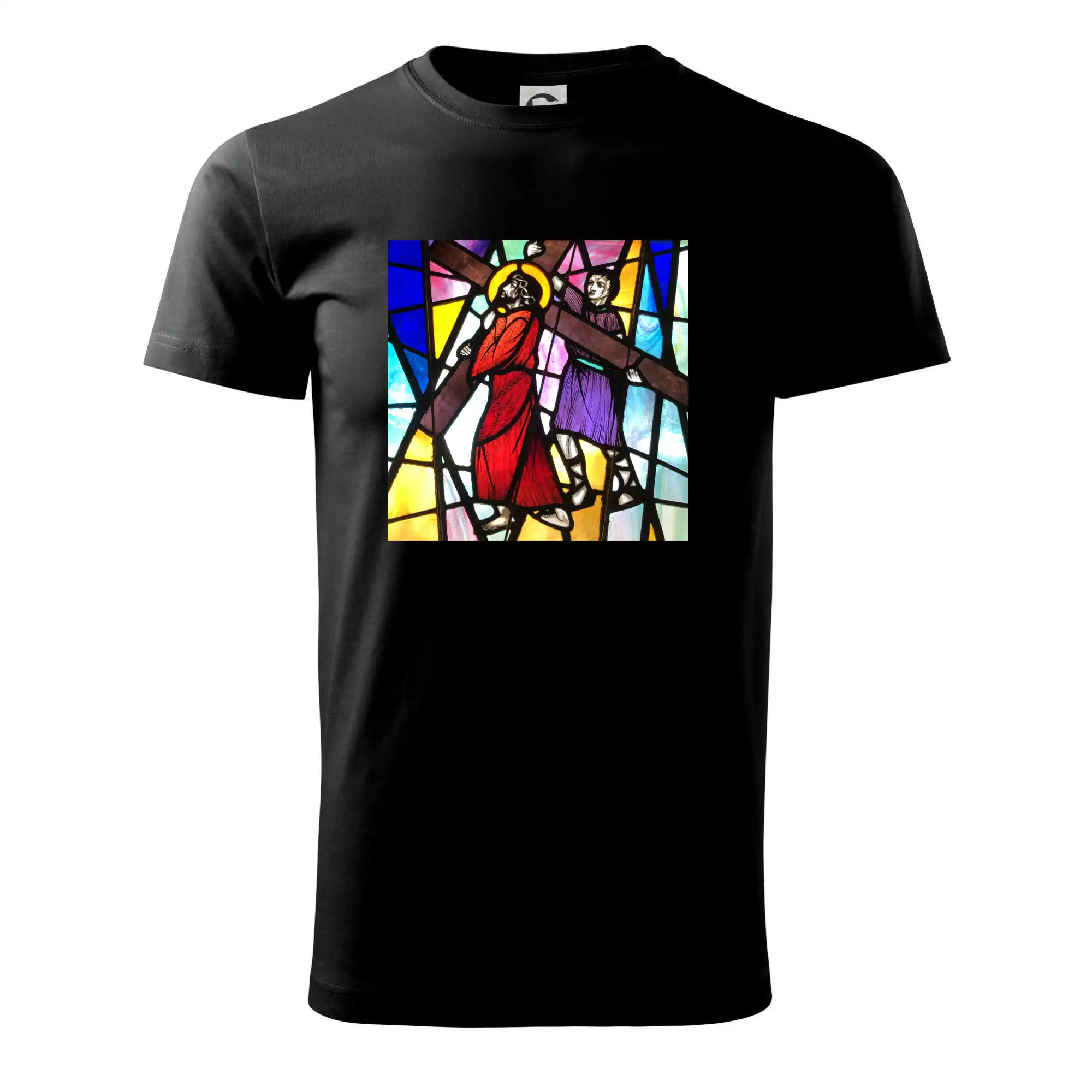 Vitráž - Ježíš a kříž