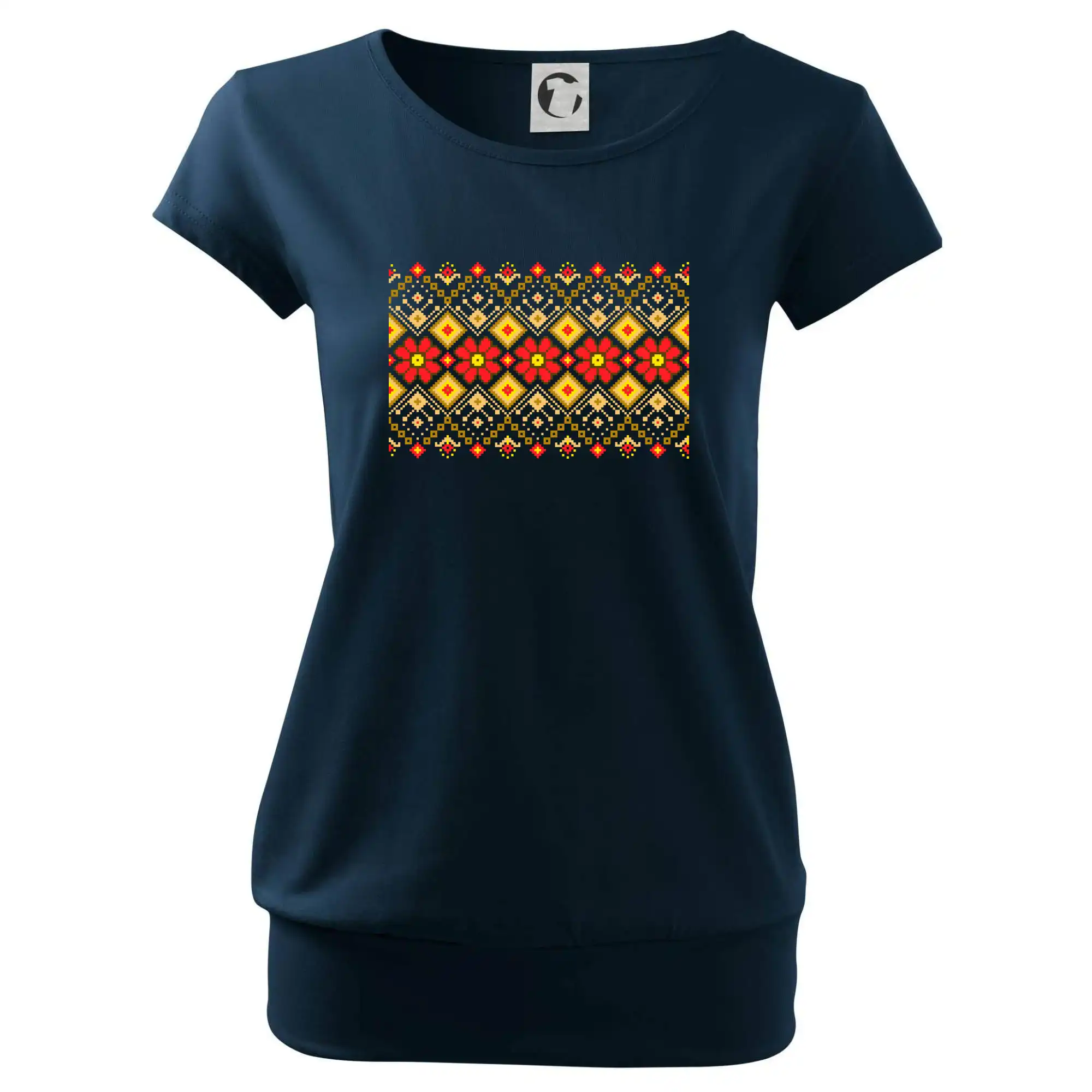 Ukrajinský vzor  - Červené květiny