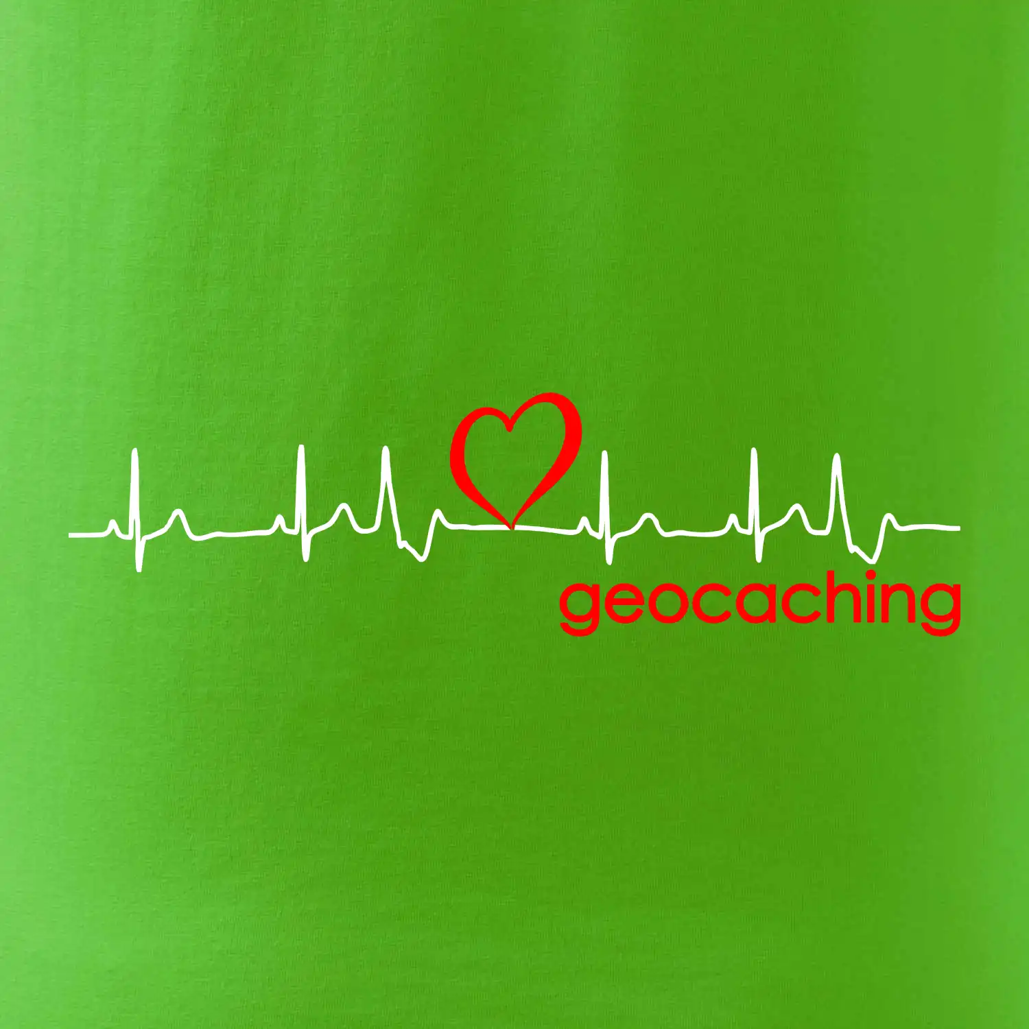 Moje srdce bije pro Geocaching -text