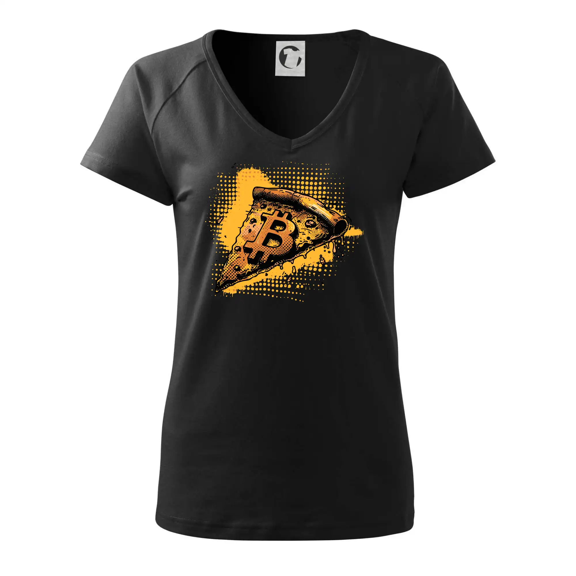 Bitcoin oranžová pizza