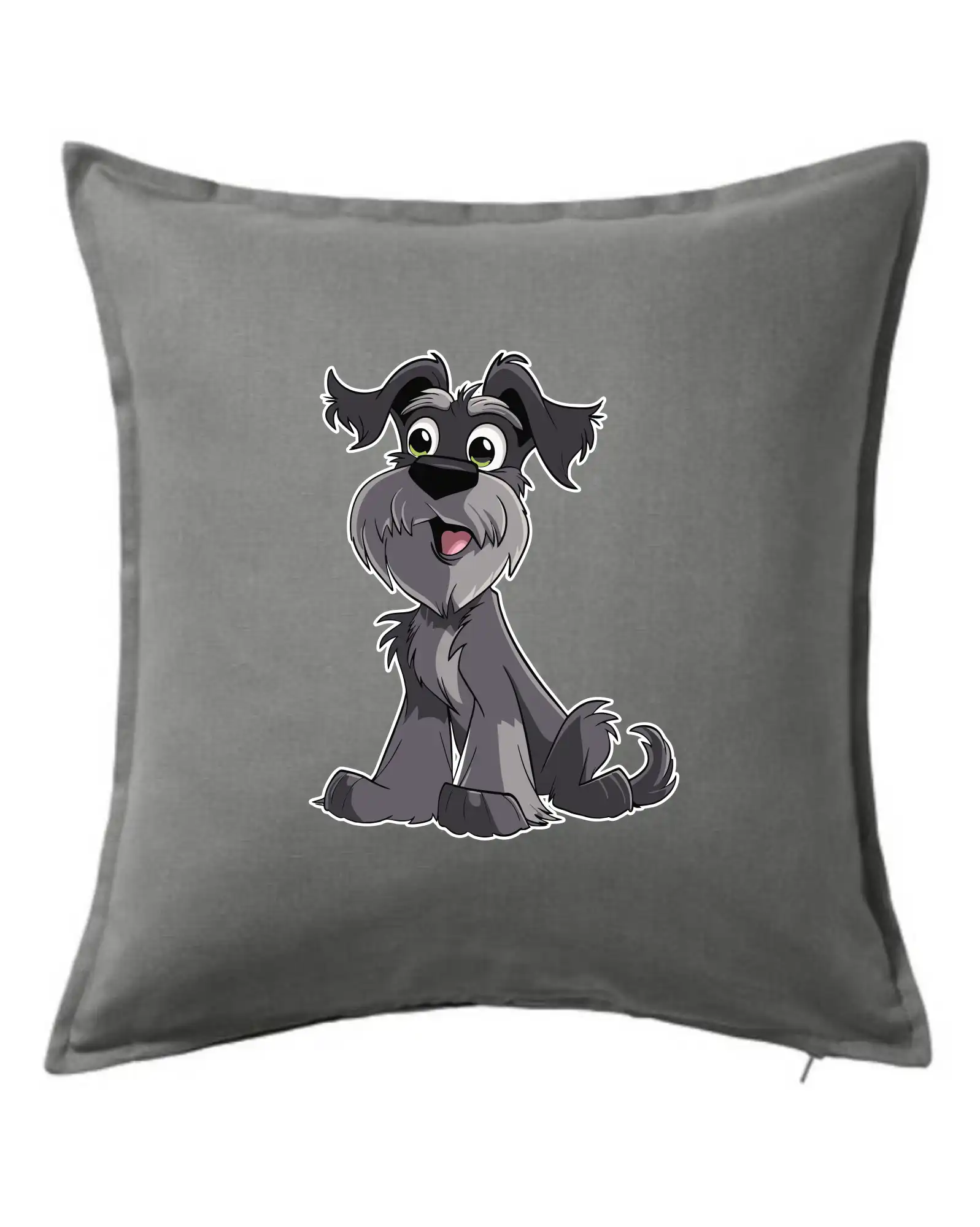 Knírač kreslený sedící