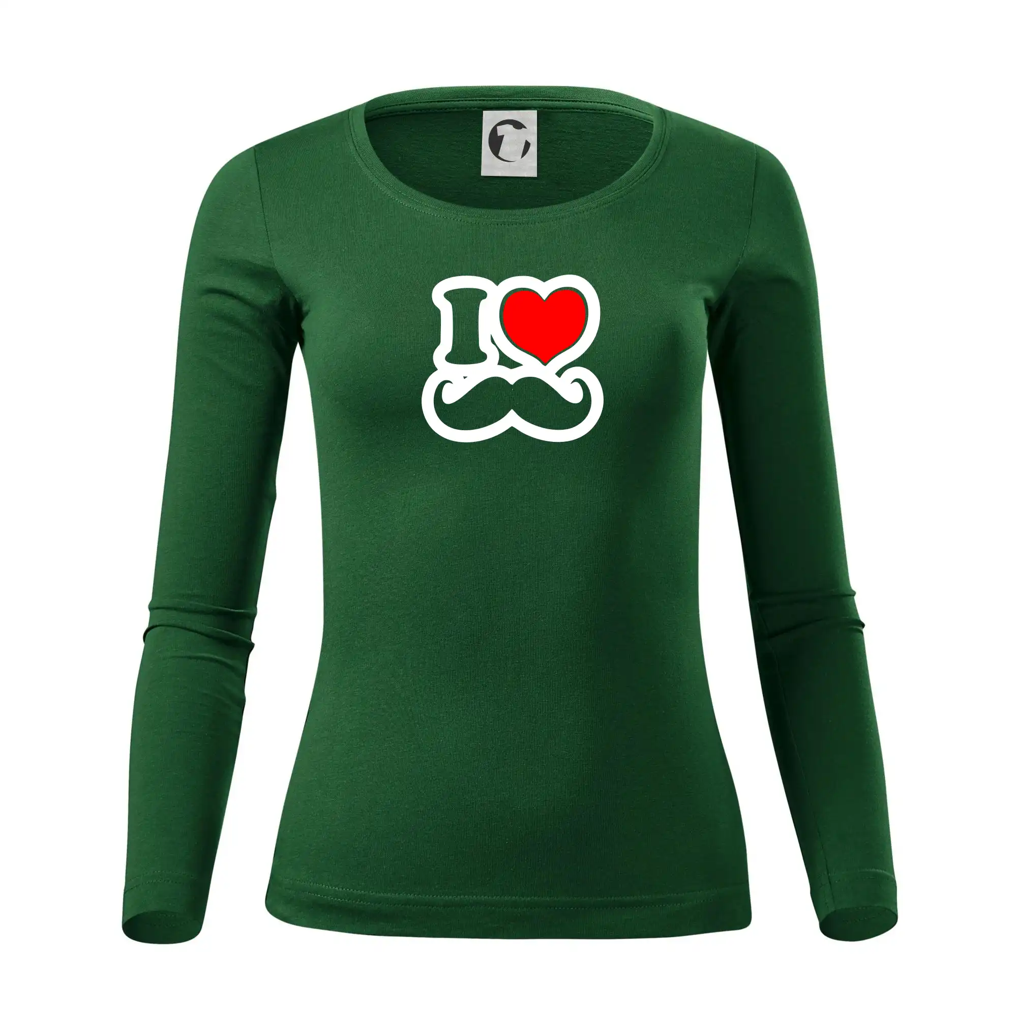 i love mustache - obrys