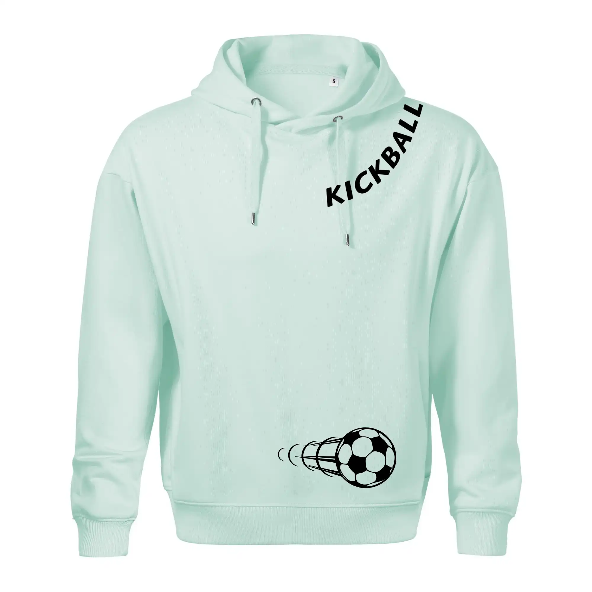 Kickball nápis šikmo