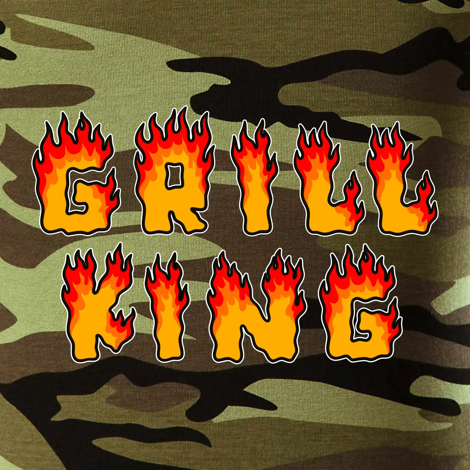 Grill King ohnivý nápis