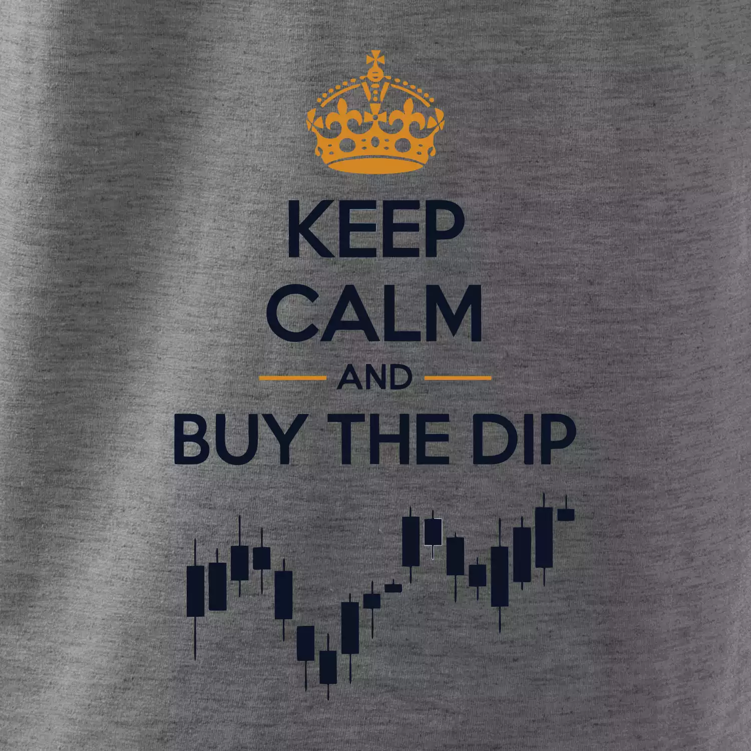 Keep Calm and Buy the Dip - koruna  a graf