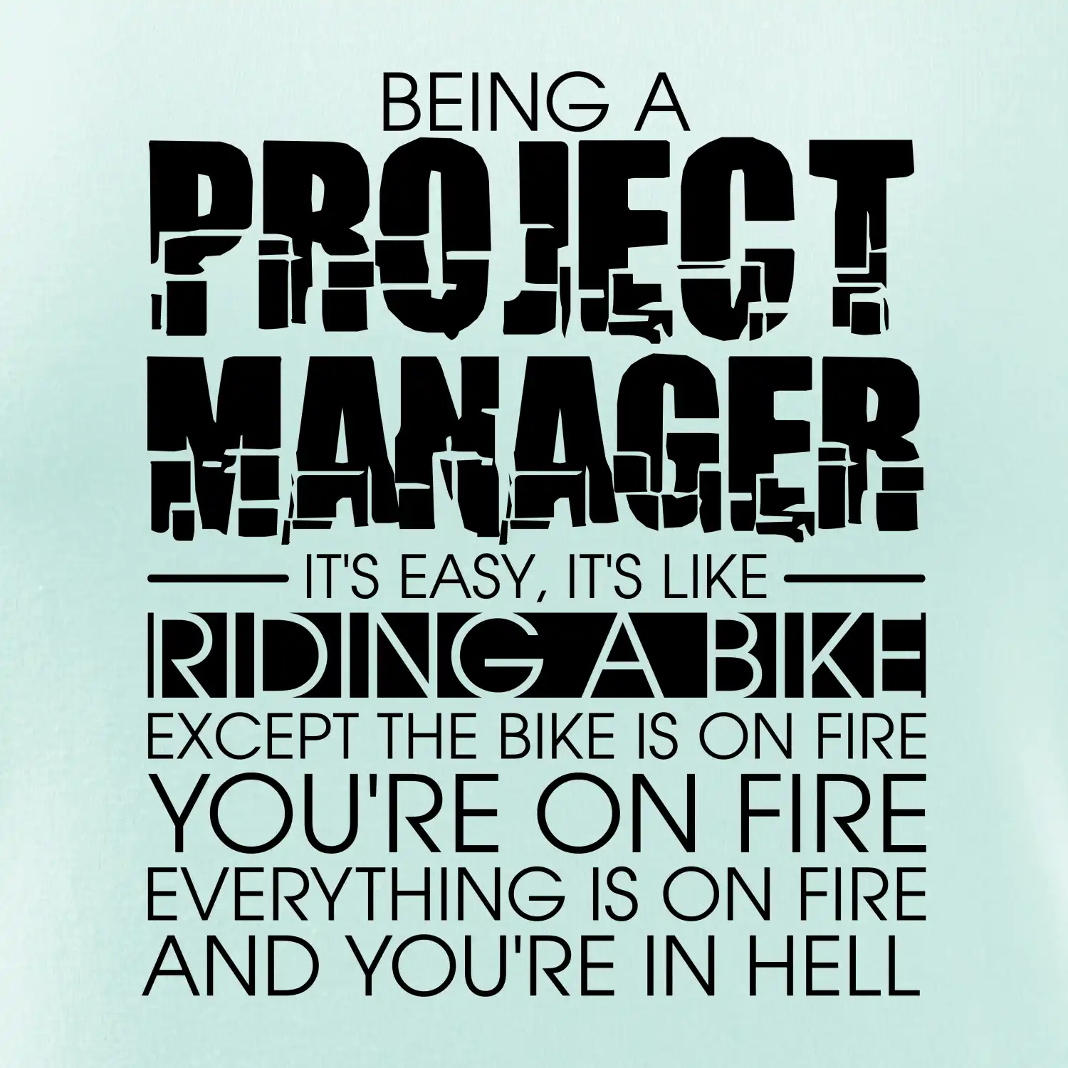 Being A Project Manager - bike