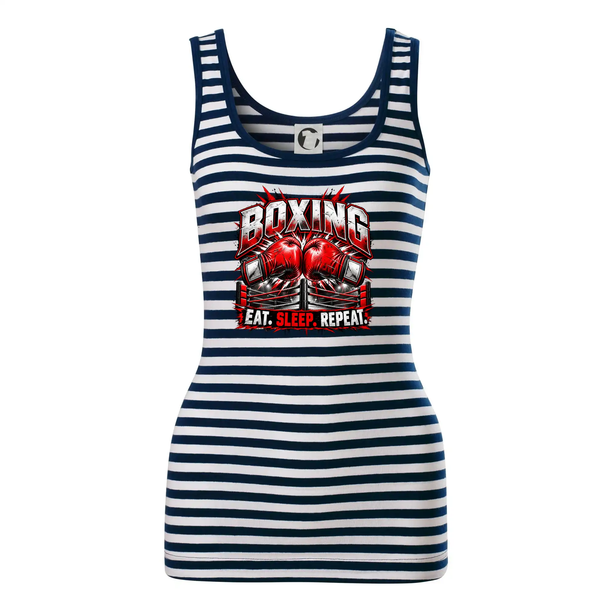 Boxerské rukavice v ringu eat sleep repeat