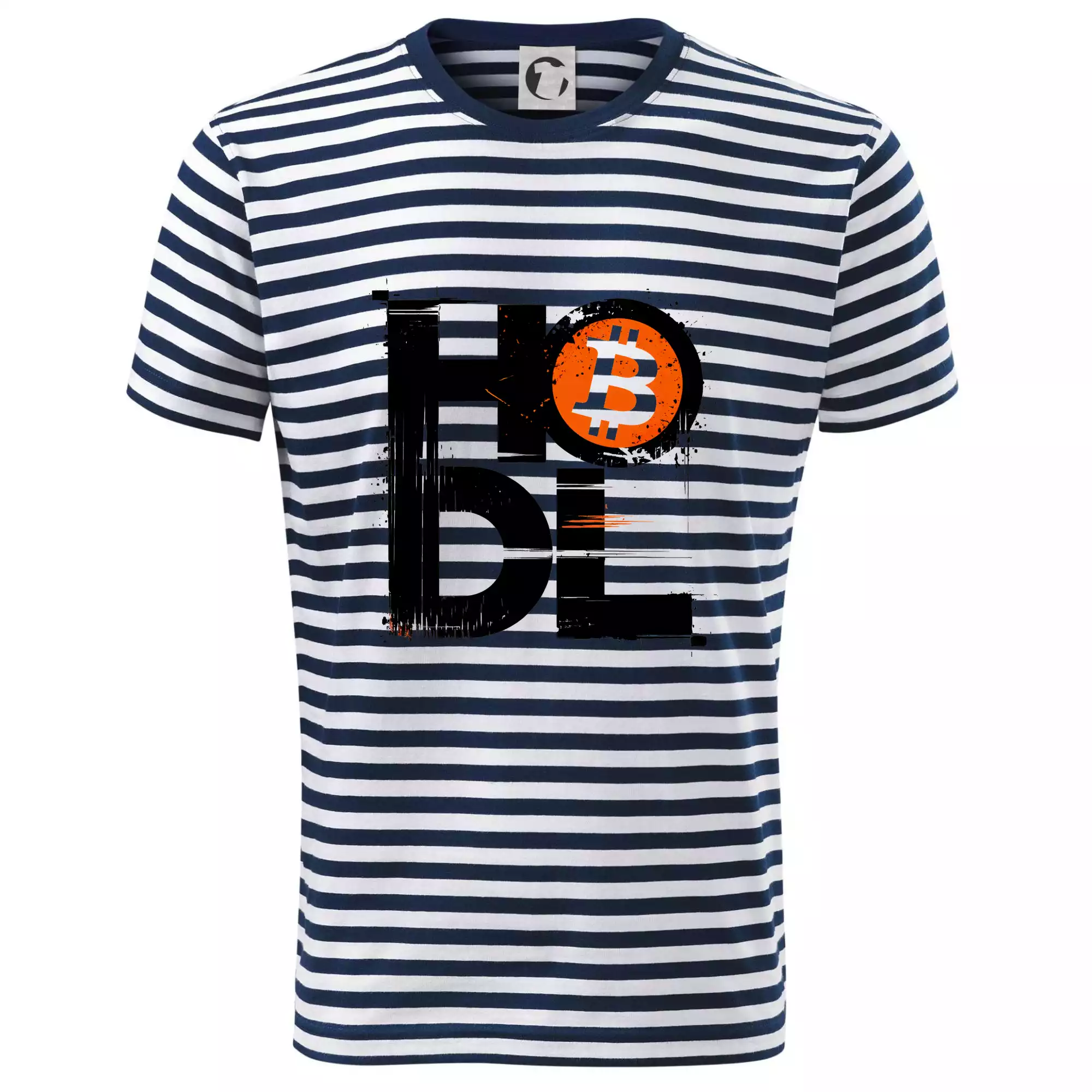 Hodl velký nápis a logo BTC