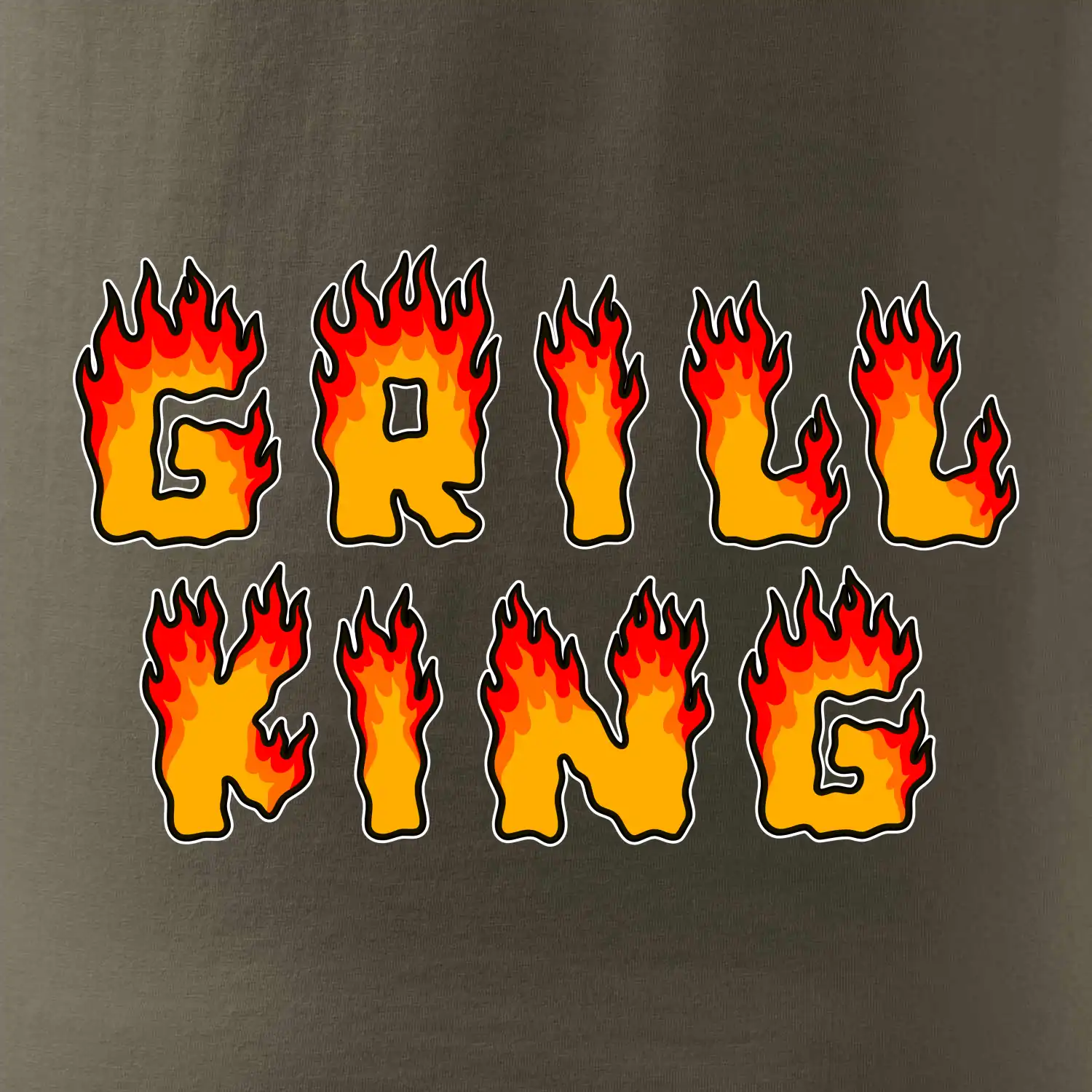 Grill King ohnivý nápis