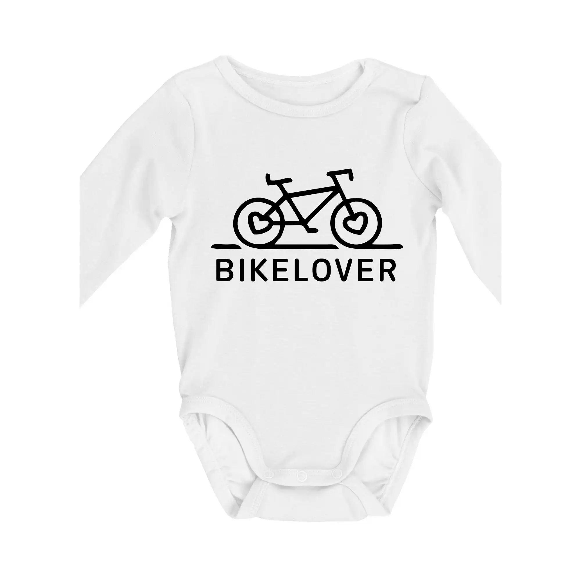 Tričko ako darček pre cyklistu - Bike lover - Body dojčenské s dlhým rukávom