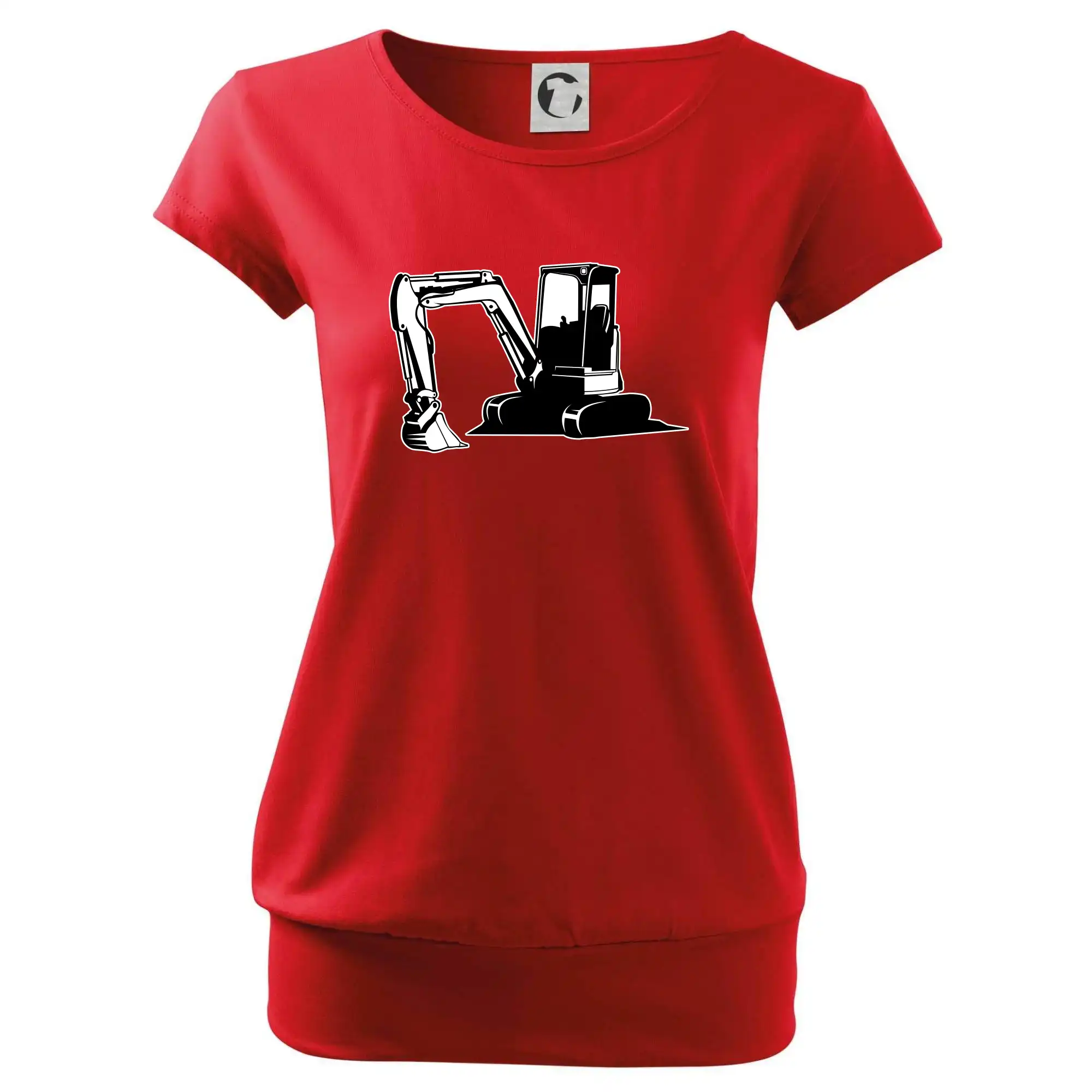 Bagr bez nápisu černobílý