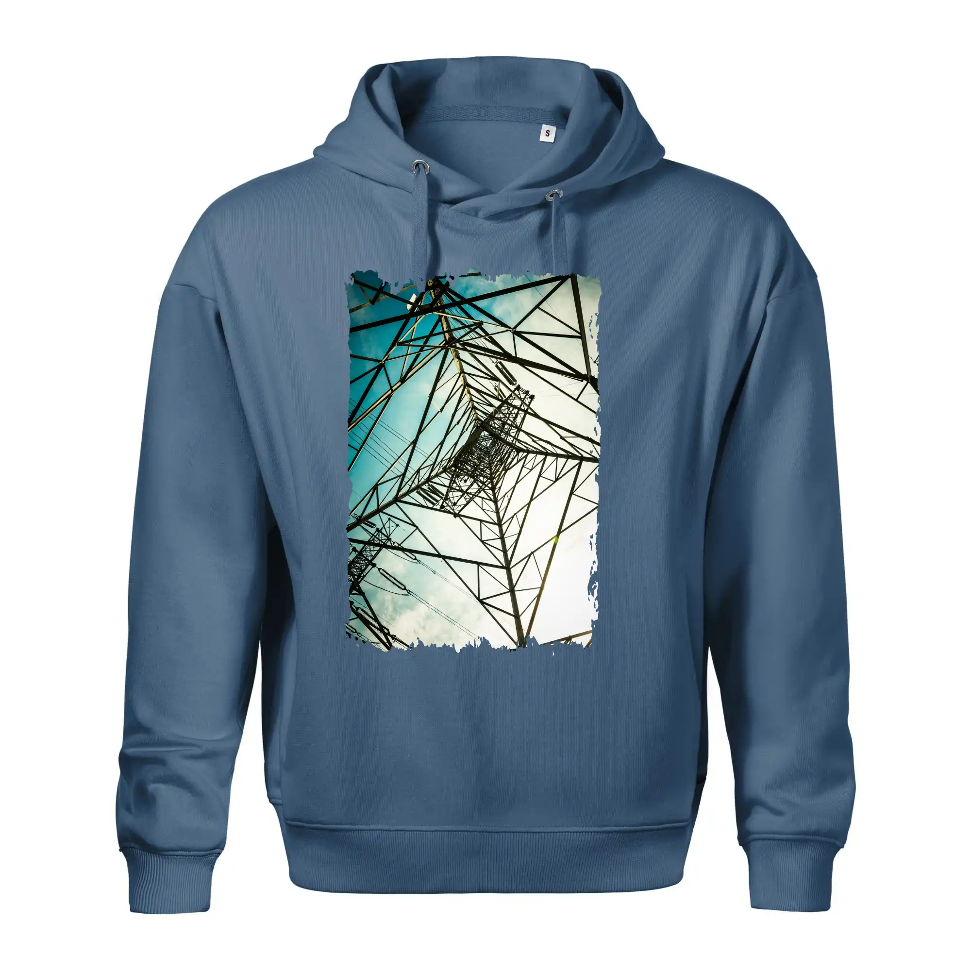 Barevné nebe - stožáry vysokého napětí