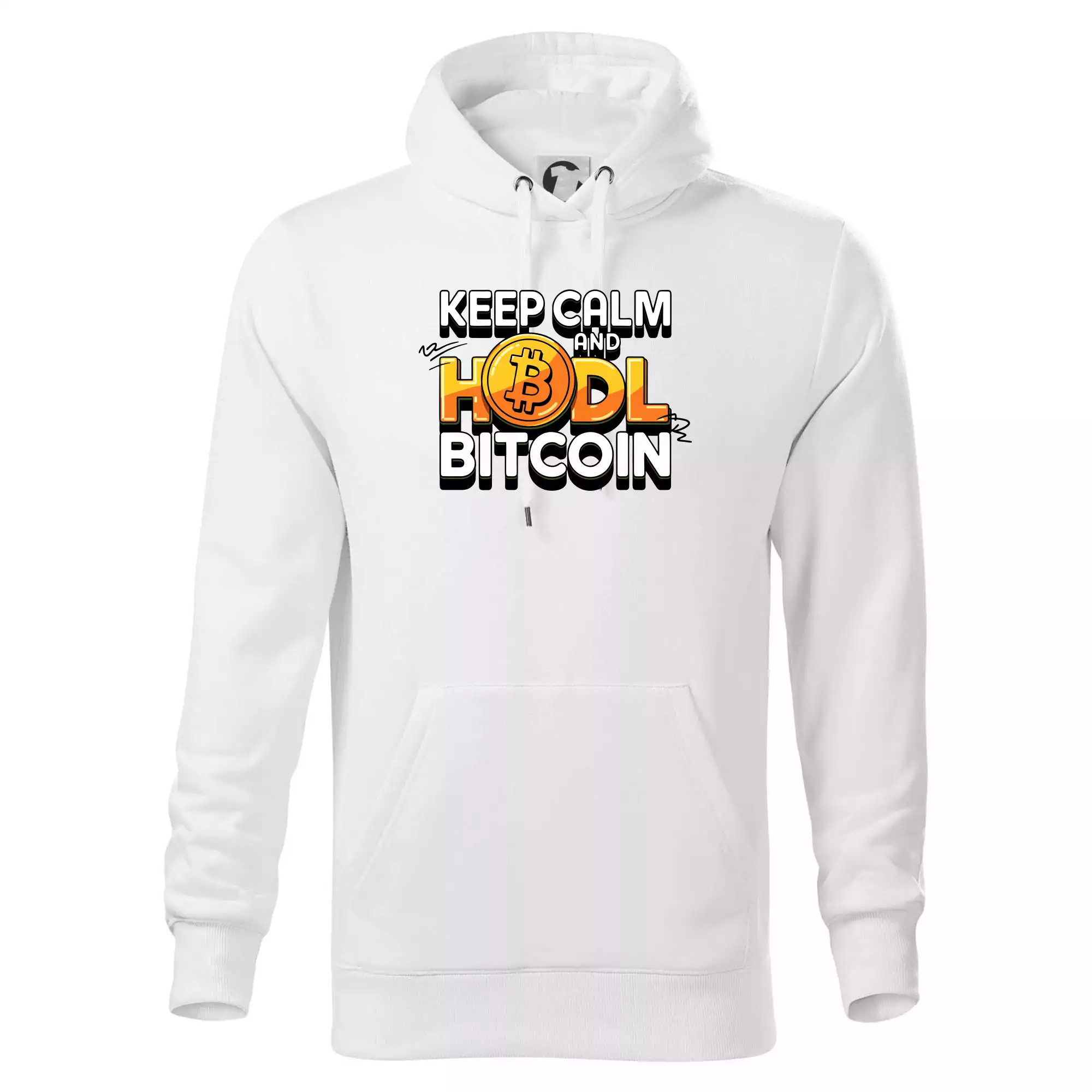 3D nápis Keep Calm and HODL Bitcoin
