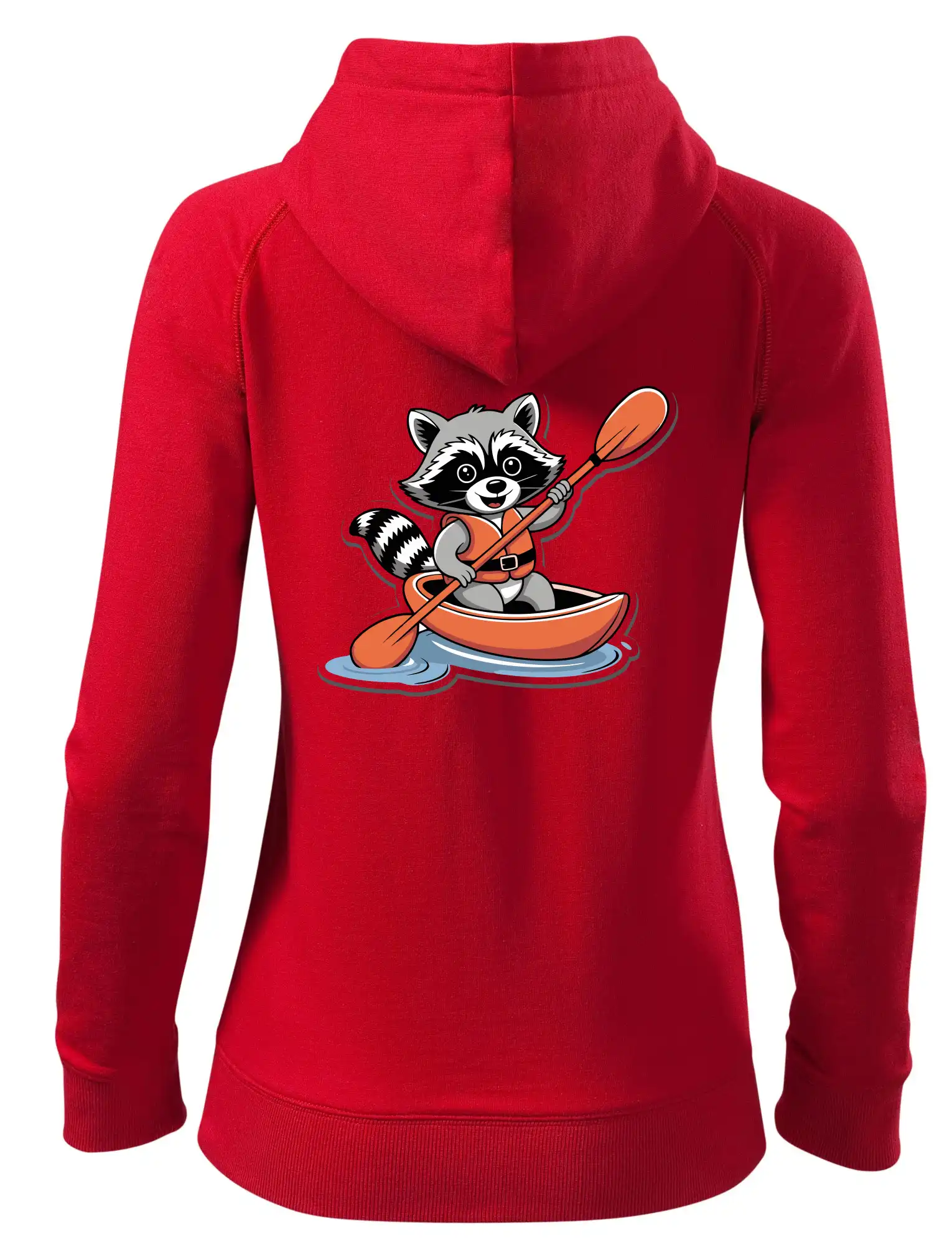 Mýval v kajaku kreslený