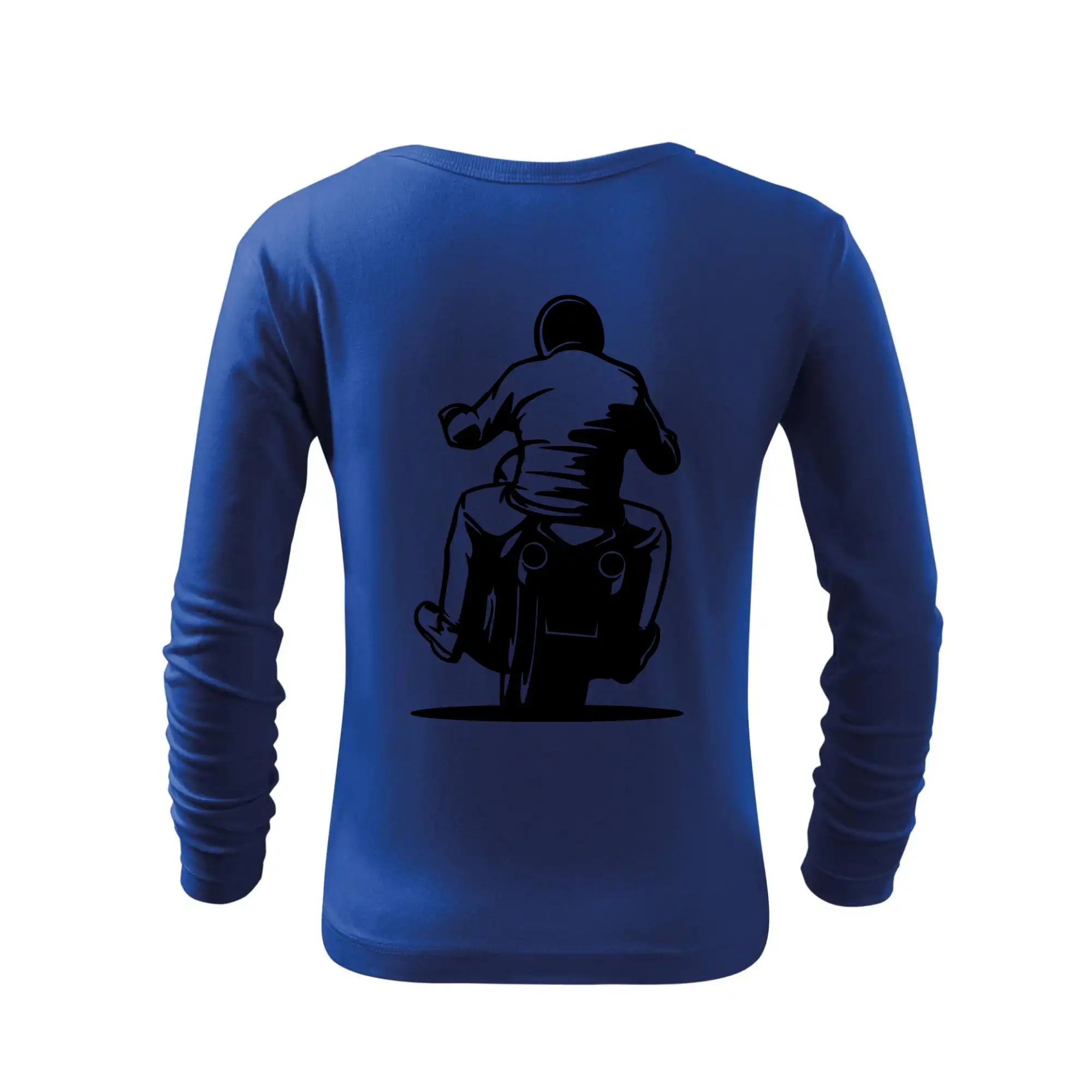 Motorkář na zádech - chopper