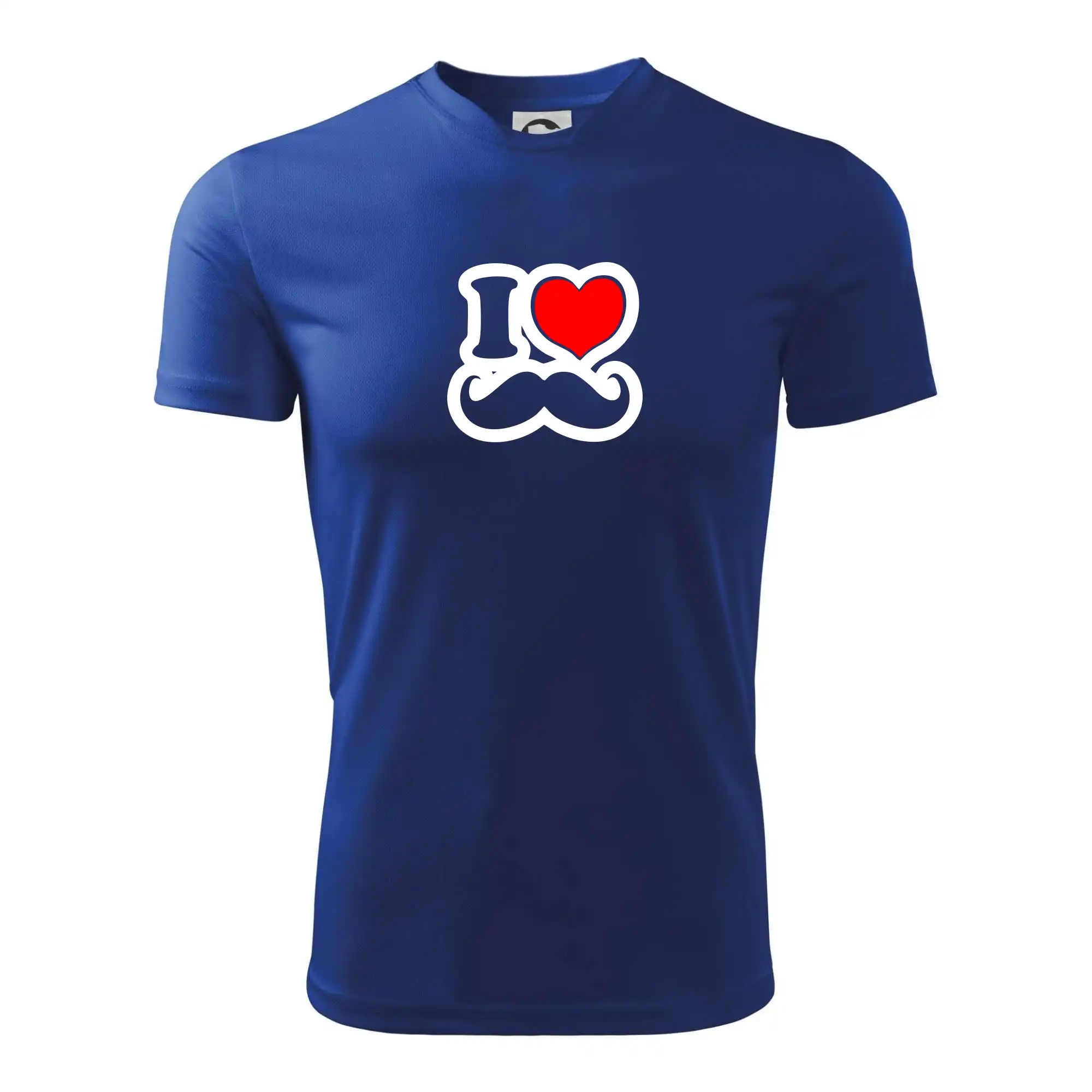 i love mustache - obrys