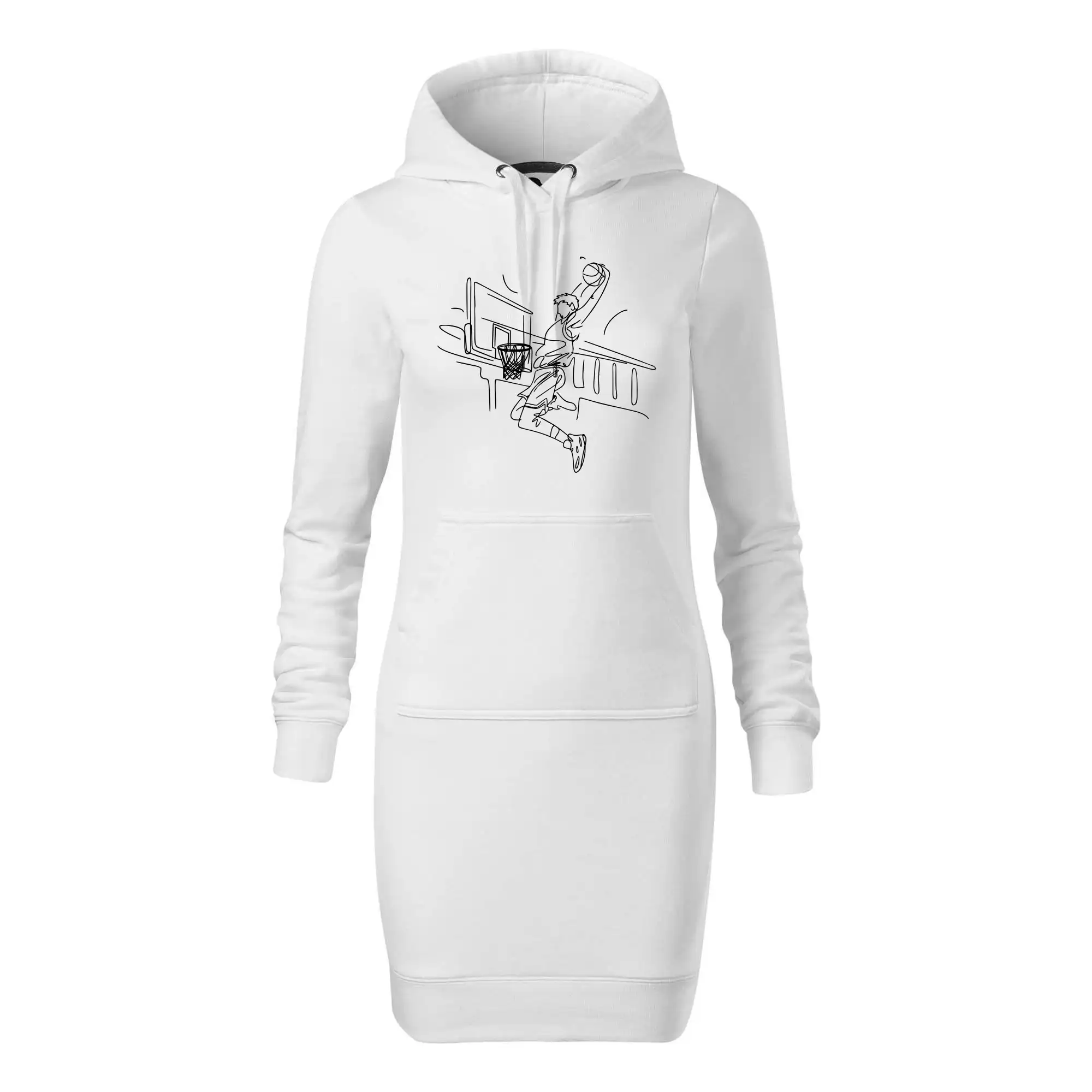 Basketbalista jedním tahem - výskok