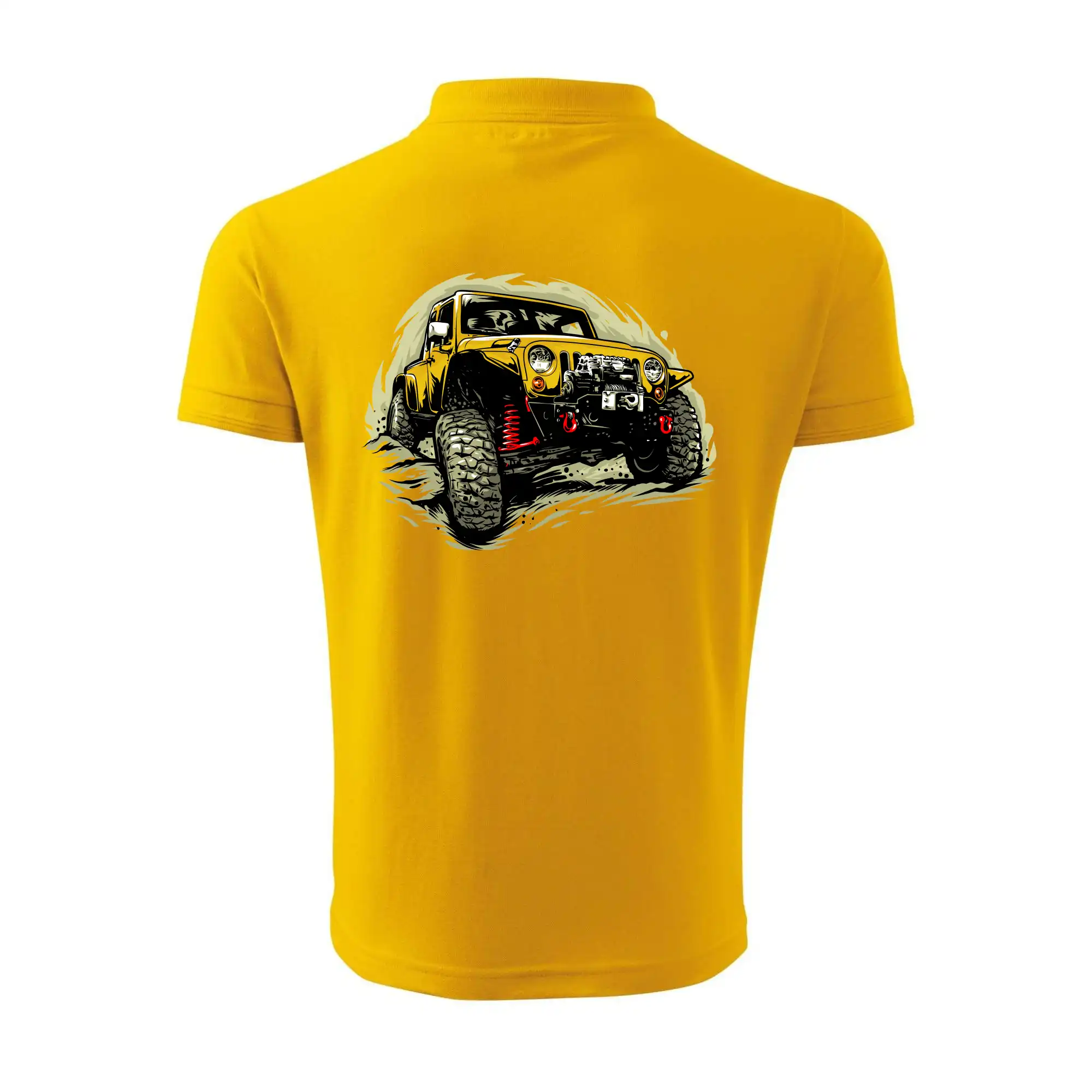 Žlutý offroad s navijákem