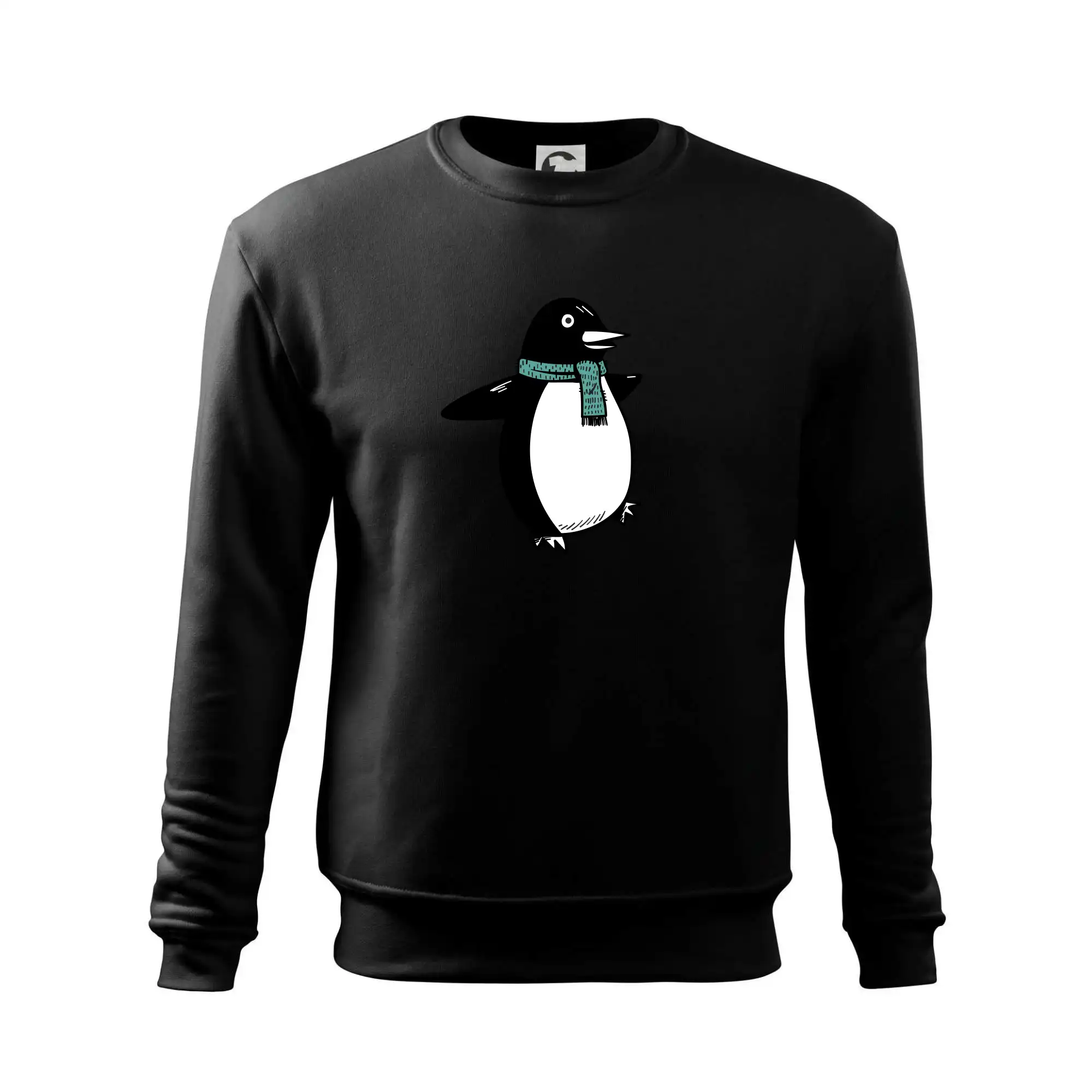 Tučňák se zelenou šálou