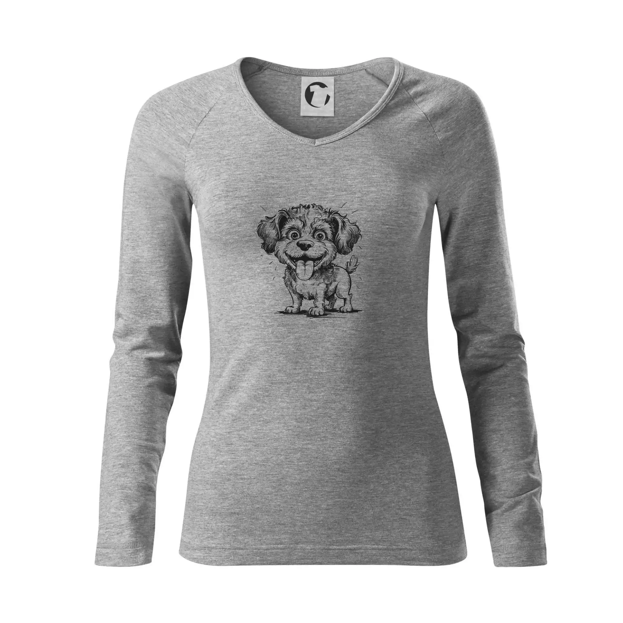 Lagotto romagnolo karikatura vypláznutý jazyk