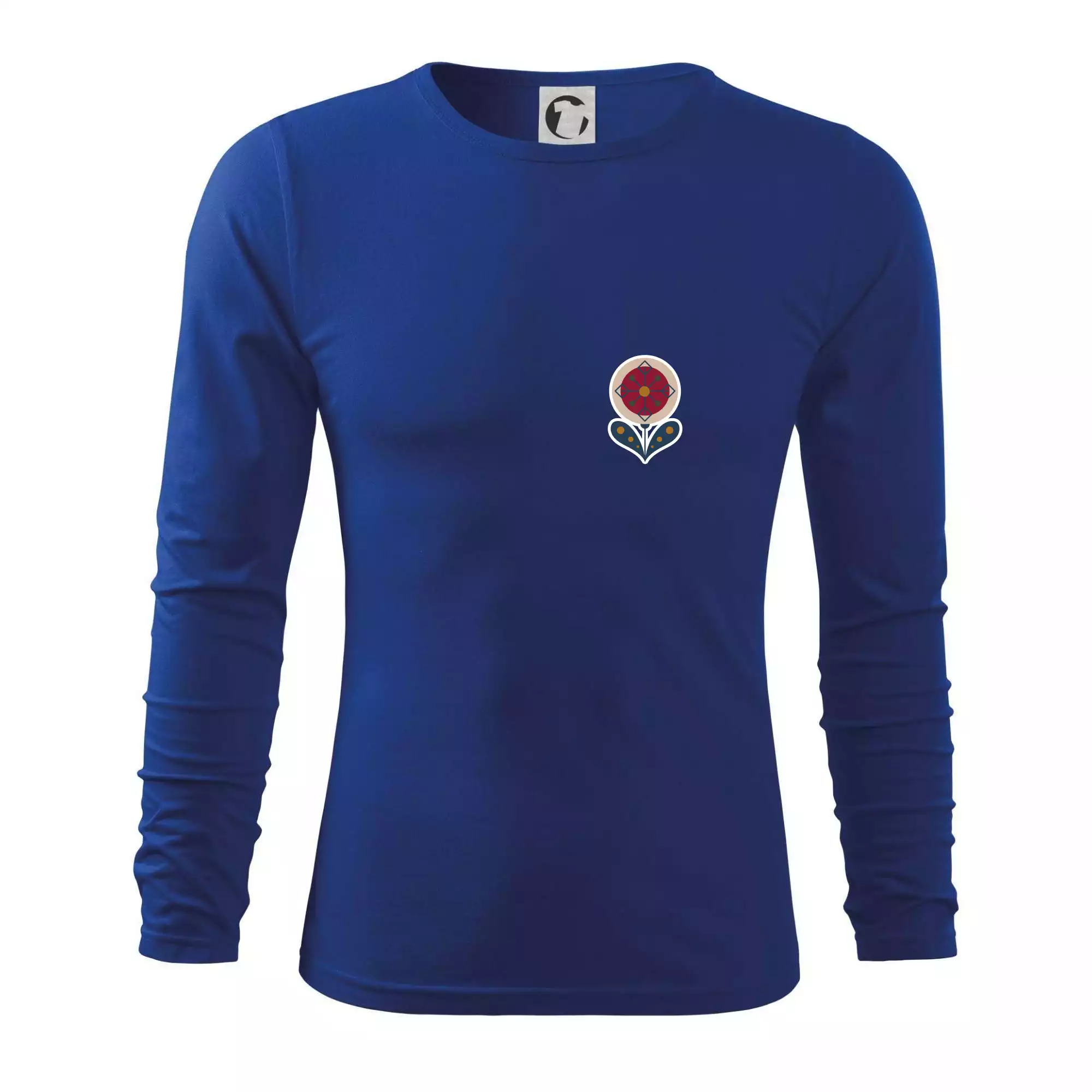 Folklor na prsu květina kulatá