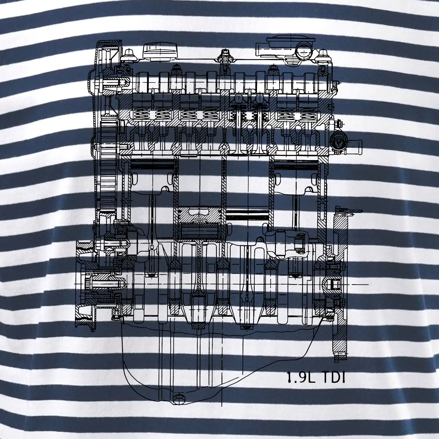 Motor Škoda/ VW 1.9L  TDI ze předu